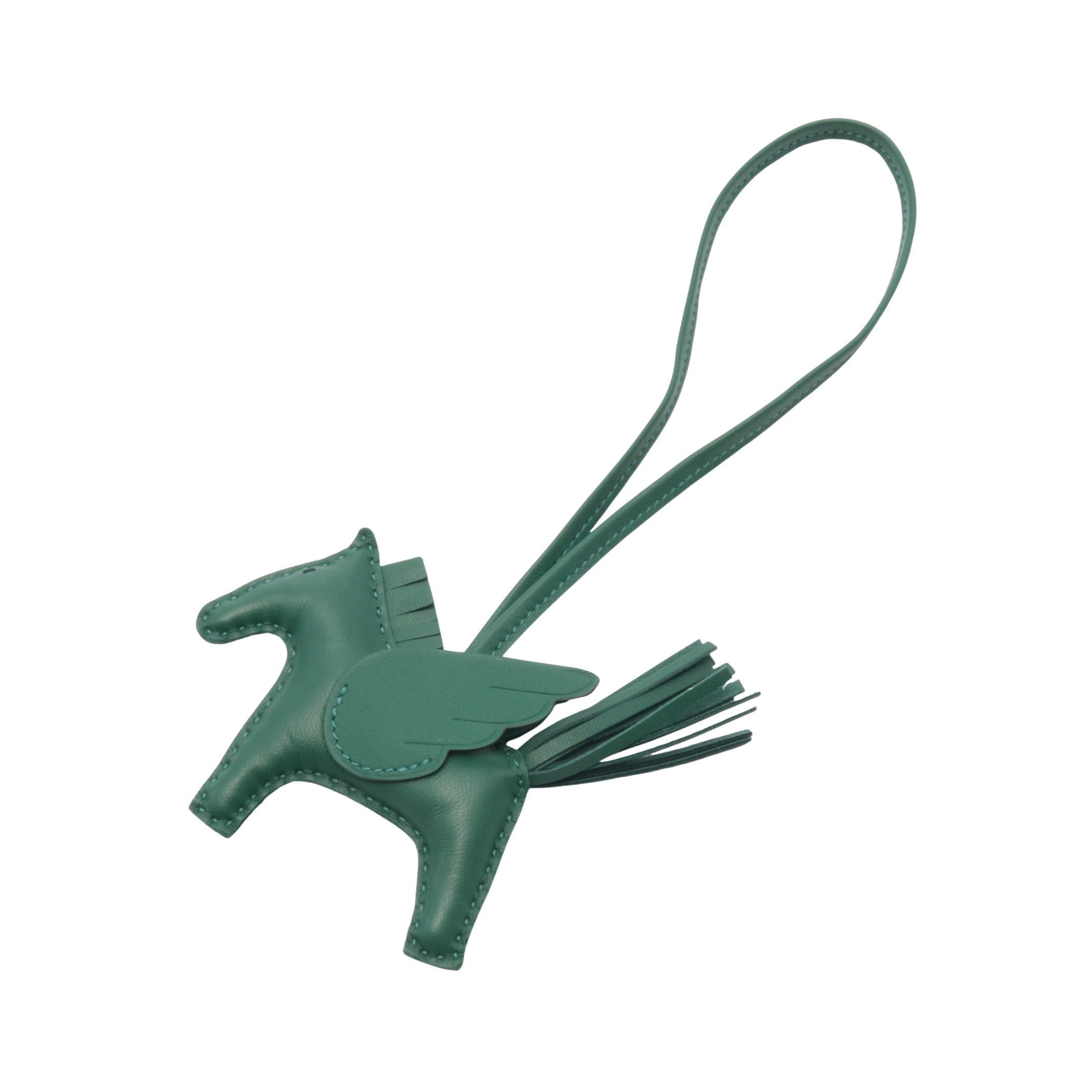 Hermes Hermes Rodeo Pegasus Pm Vert Moyan Bag Charm Aagneau Veau Swift Dark Green Double Engraved Size ONE SIZE - 1 Thumbnail