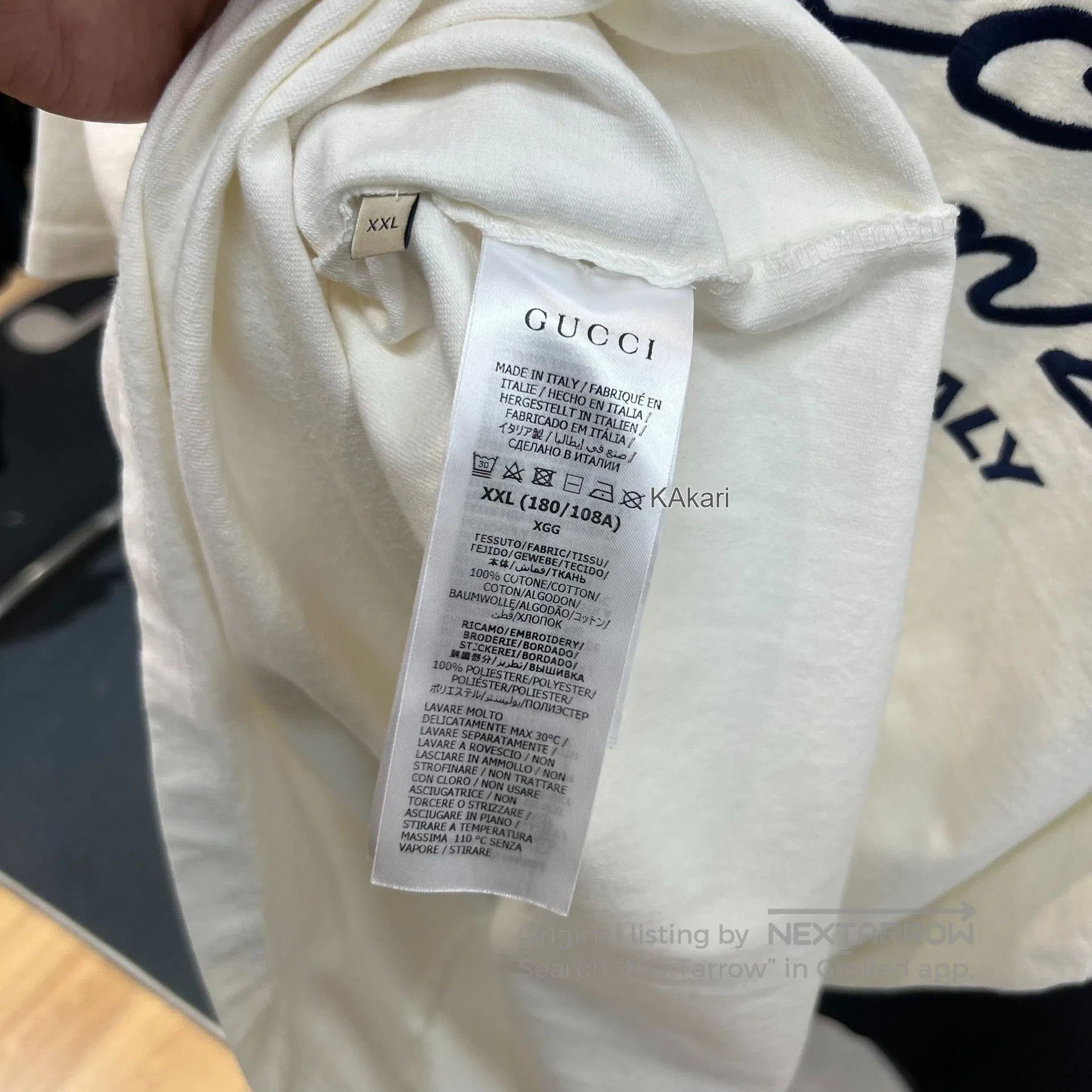 Gucci Gucci Men's Logo Print Crew Neck T. Size US XXL / EU 58 / 5 - 4 Thumbnail