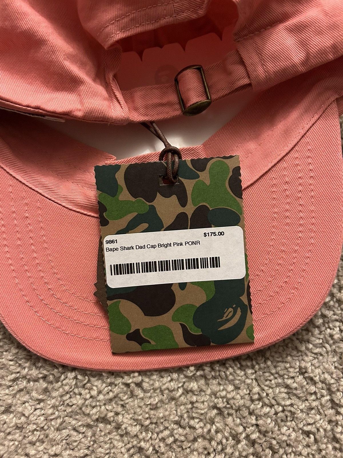 Bape BAPE Tiger Shark Face PONR Dad Hat Size ONE SIZE - 7 Thumbnail