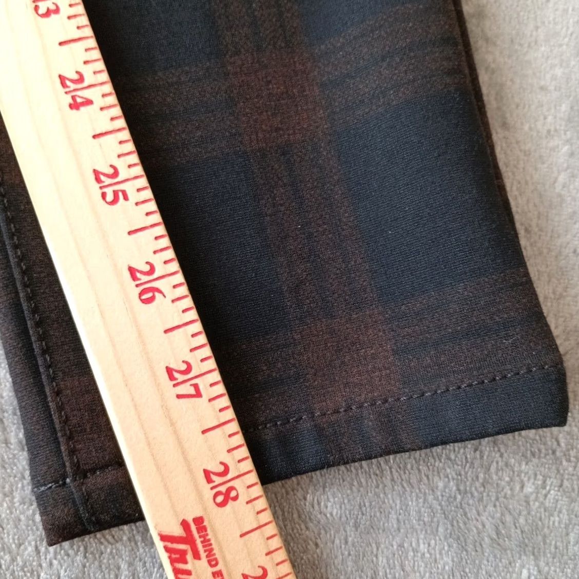 Nine West Nine West Pants Womens Large Black Plaid Skinny Pull On Stretch Ankle 28in Inseam Tour Regular Wholewear Style Elastic Waist Gender Womens Size 36" / US 14 / IT 50 - 5 Thumbnail