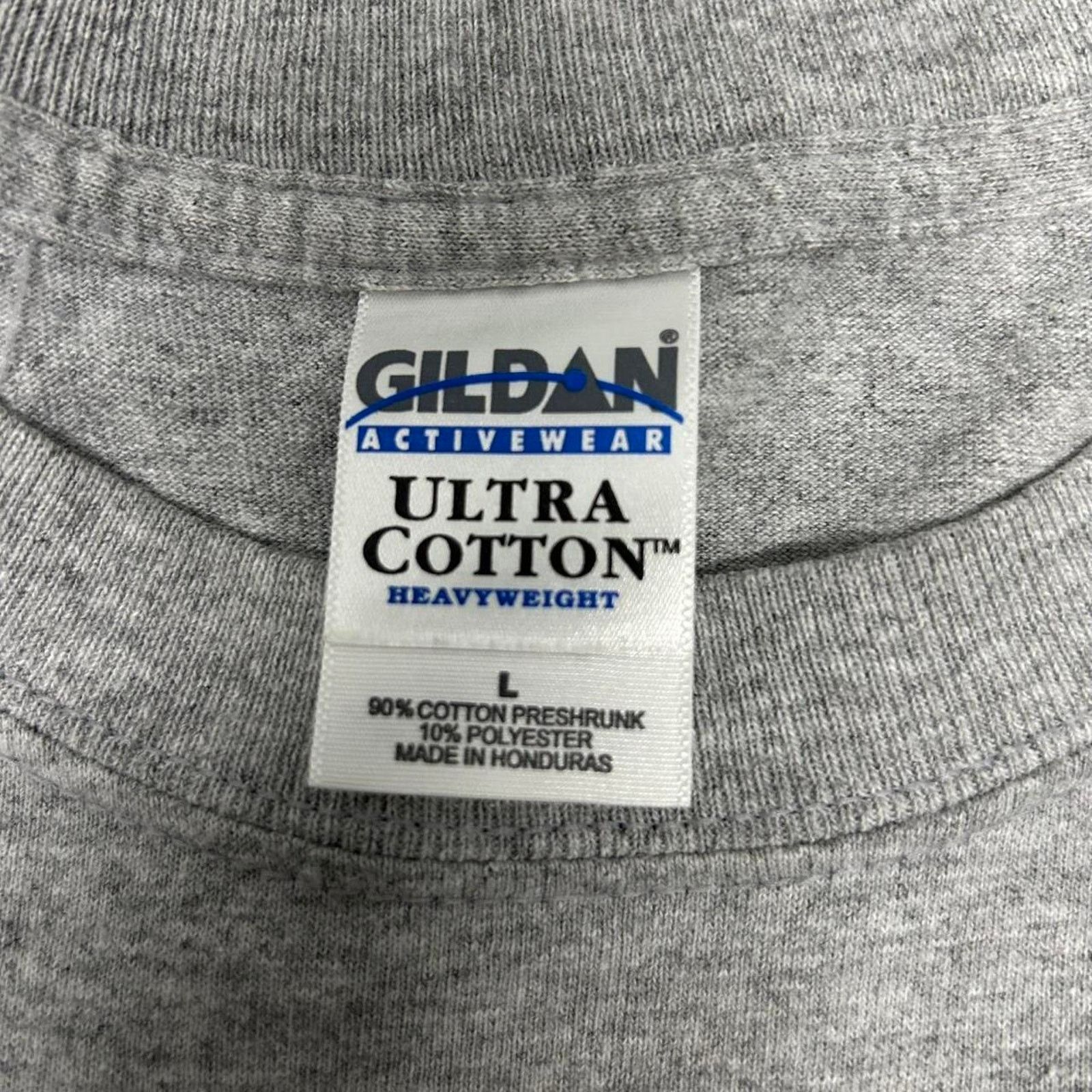 Gildan Y2K Grey and blue Bradshaw University logo t-shirt Size US L / EU 52-54 / 3 - 3 Thumbnail