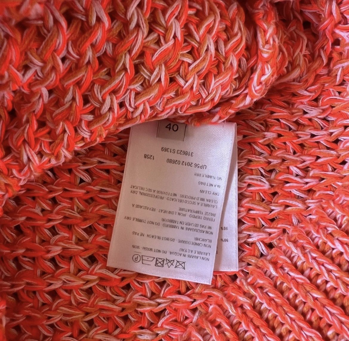 Stella McCartney Stella McCartney Orange Loose Knit Sweater Dress/Tunic | S Size S / US 4 / IT 40 - 5 Thumbnail