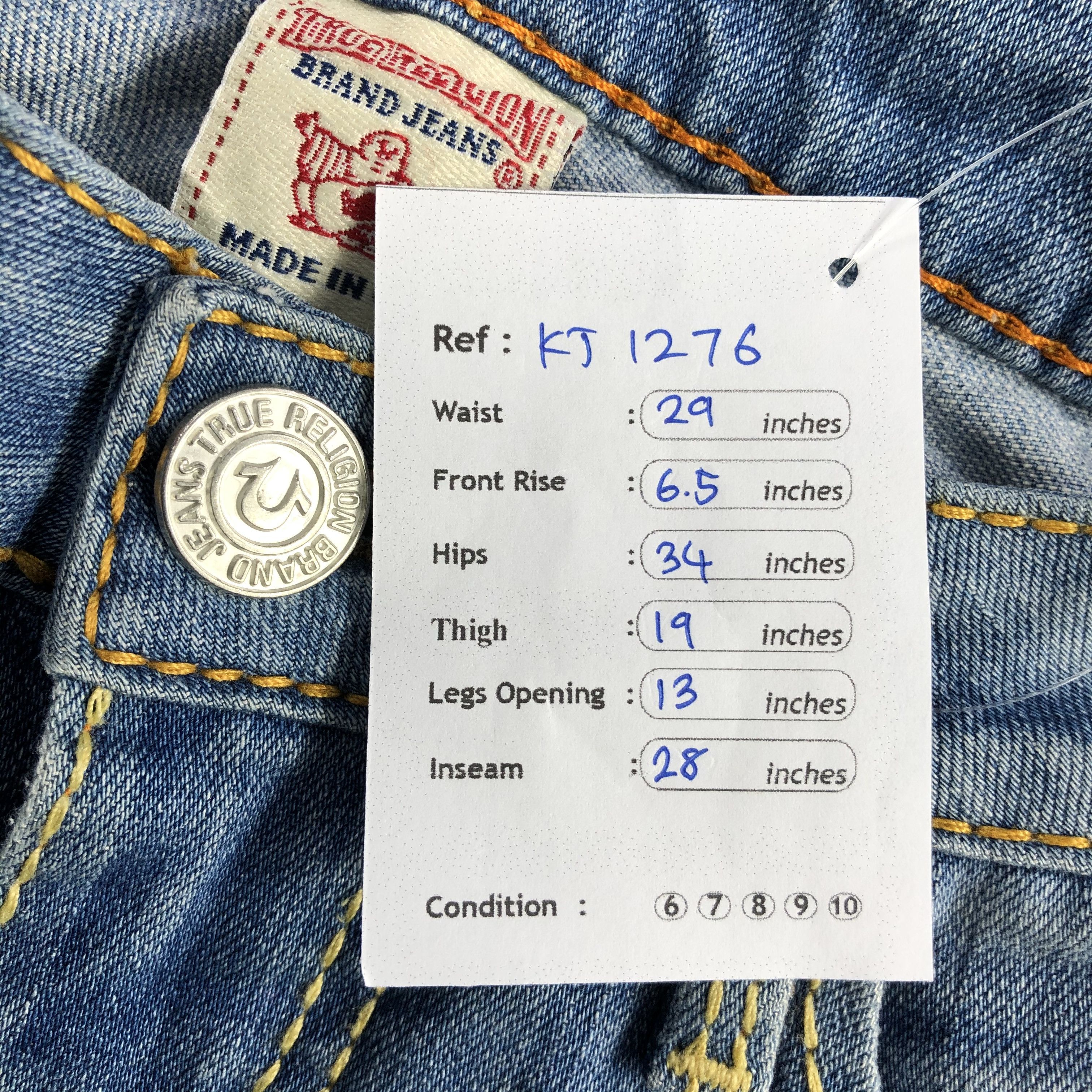 True Religion True Religion Jeans Medium Wash Denim KJ1276 Size 26" / US 2 / IT 38 - 11 Thumbnail