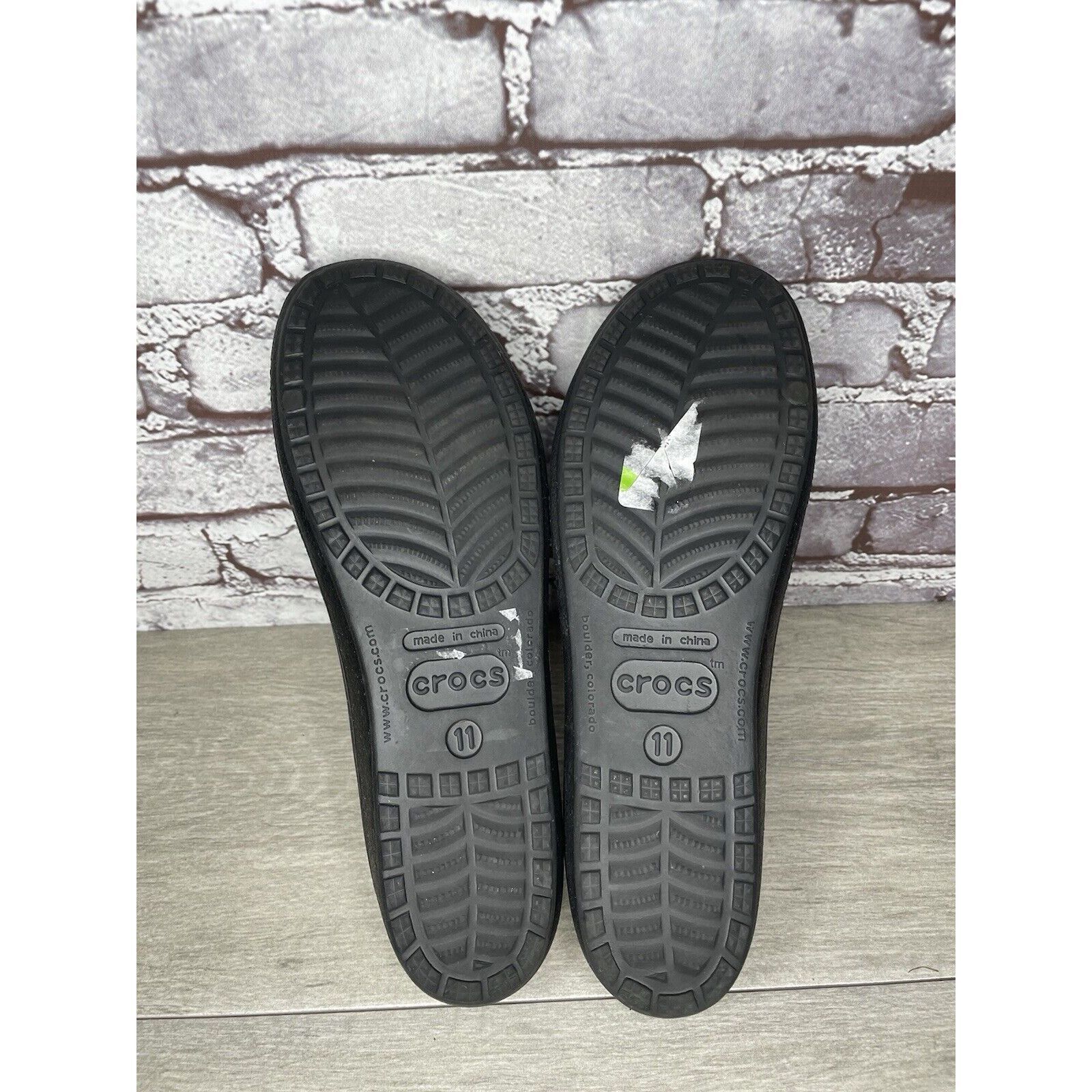 Crocs Crocs Black Rubber Slip On Lightweight Ballet Flats Shoes Wo Size US 11 / IT 41 - 9 Thumbnail