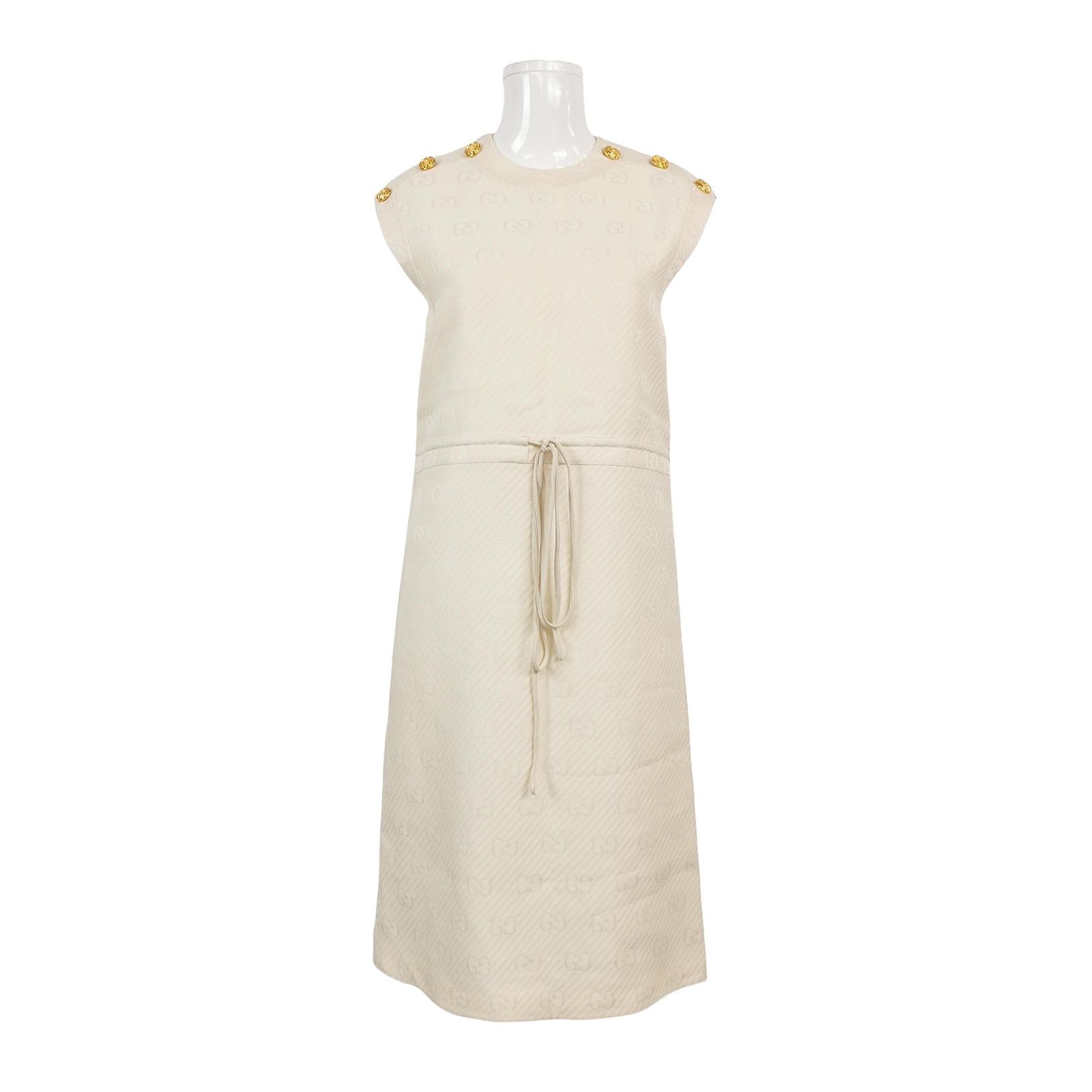 Gucci Gucci Wool Silk Blend Sleeveless Belted Dress XXS Size XXS / US 00 / IT 34 - 1 Thumbnail