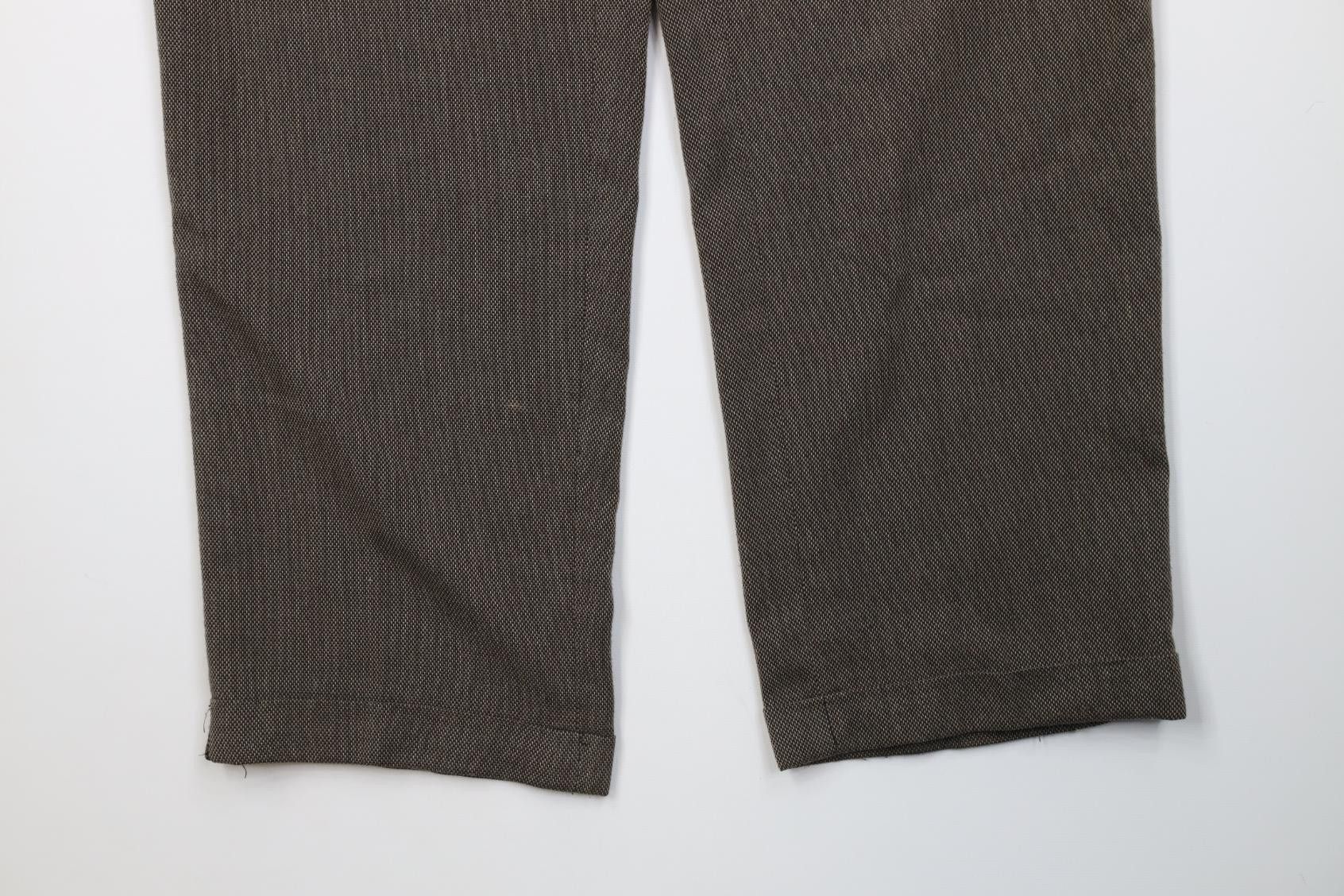 Vintage Vintage 90s Streetwear Gabardine Knit Wide Leg Chino Pants Size US 34 / EU 50 - 4 Thumbnail