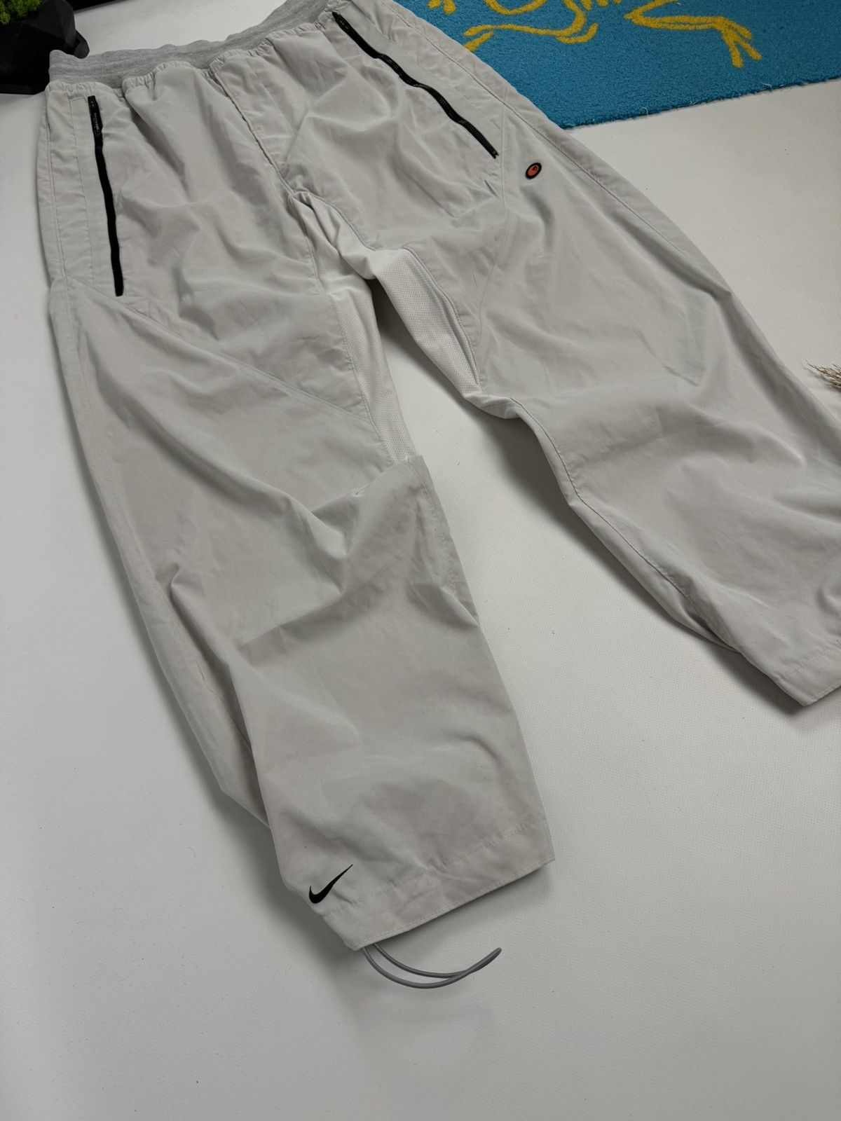 Nike × Vintage Vintage 90’s Nike Double Swoosh Nylon Parachute Track Pant Size US 34 / EU 50 - 2 Thumbnail