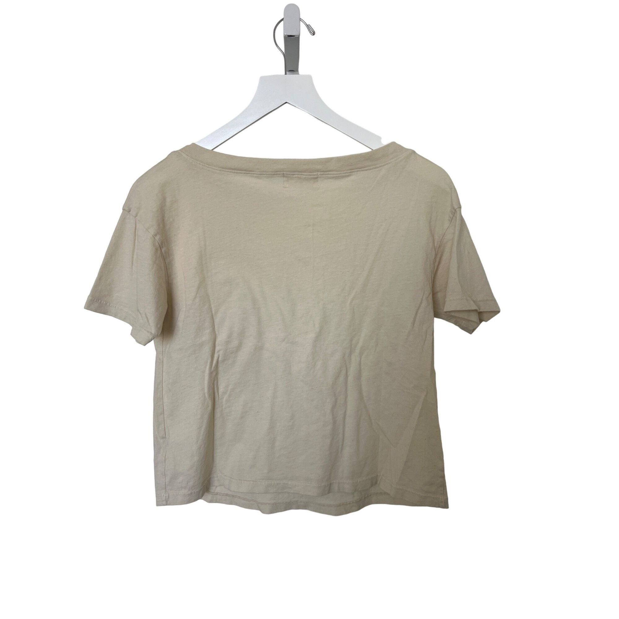 Anthropologie T.La Nalani Cream Boat Neck Tee Size XS / US 0-2 / IT 36-38 - 4 Thumbnail