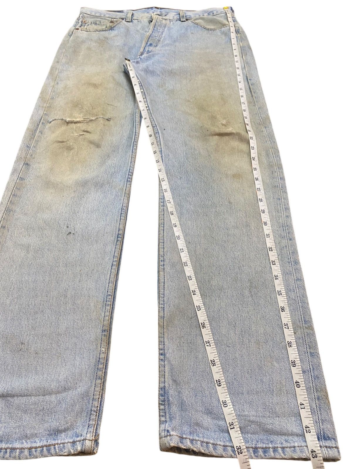 Levi's Vintage Clothing Vintage levis 501 90’s Grunge Distressed Loose Jeans Size US 34 / EU 50 - 19 Thumbnail