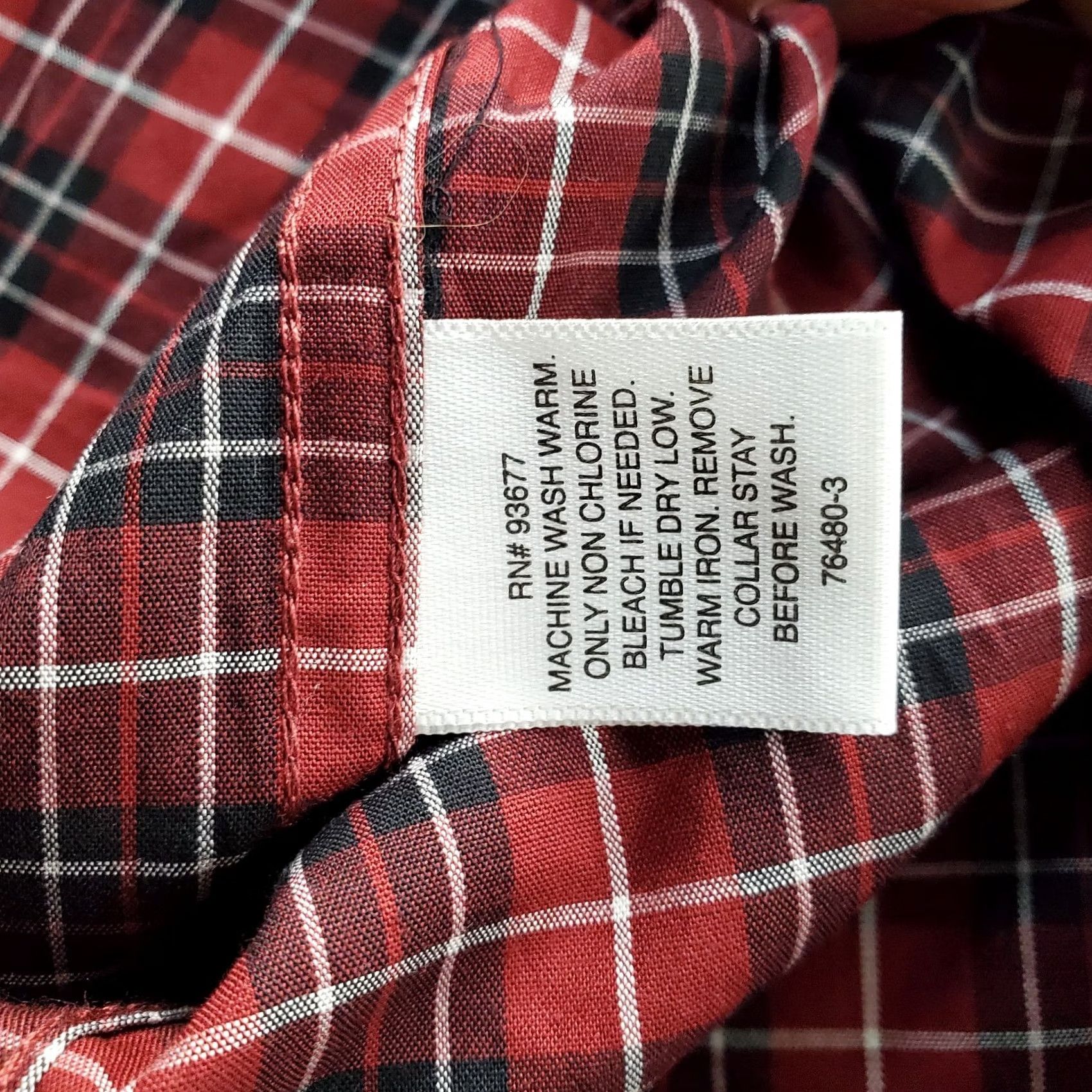 Liz Claiborne Claiborne Mens Shirt 3XL Multicolor Plaid Stretch Long Sleeve Button-Up Collared Shirt Mens Size US XXL / EU 58 / 5 - 7 Thumbnail