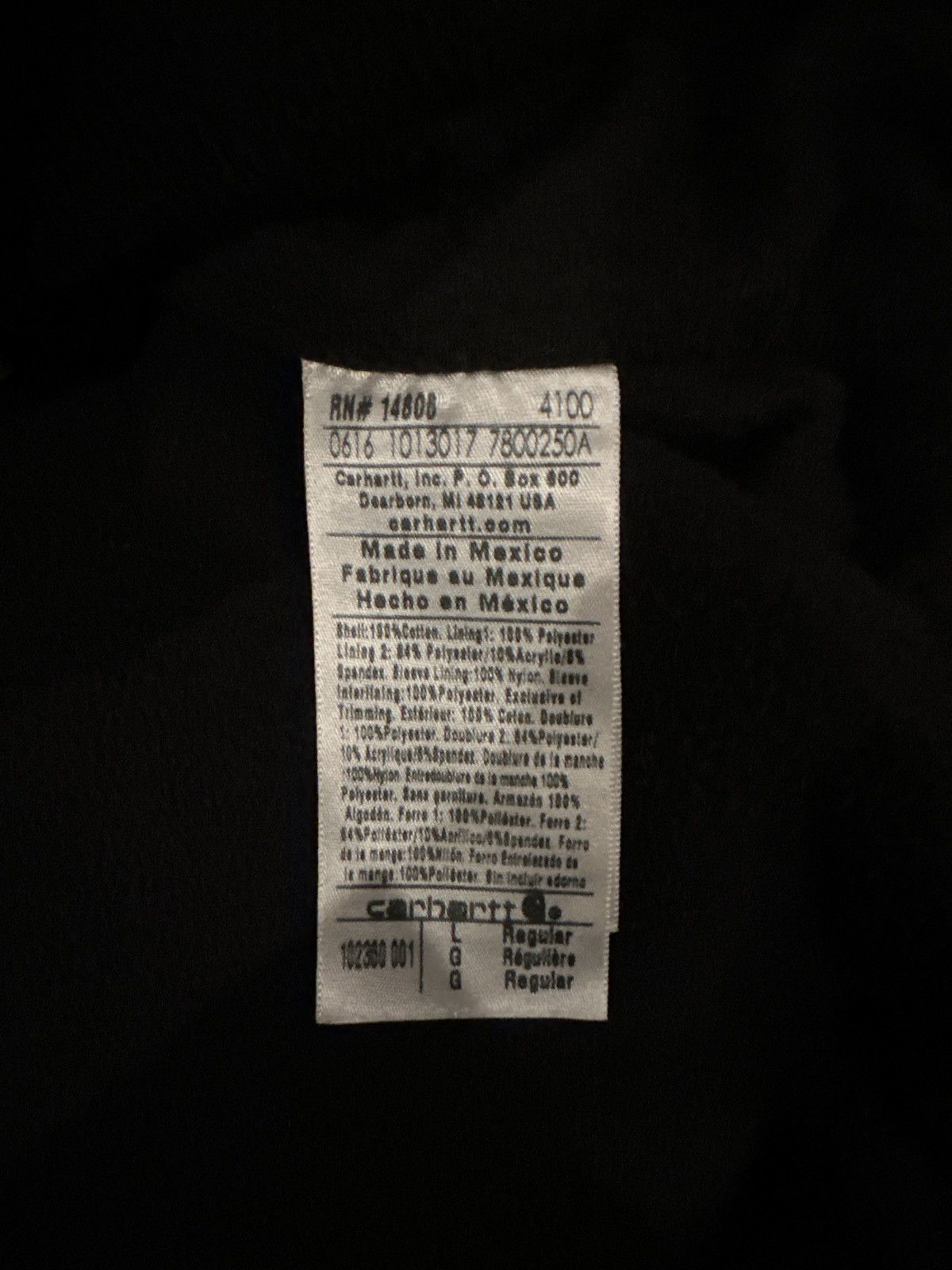 Carhartt × Vintage Carhartt Vintage Black Faded Workwear Jacket Size US L / EU 52-54 / 3 - 11 Thumbnail