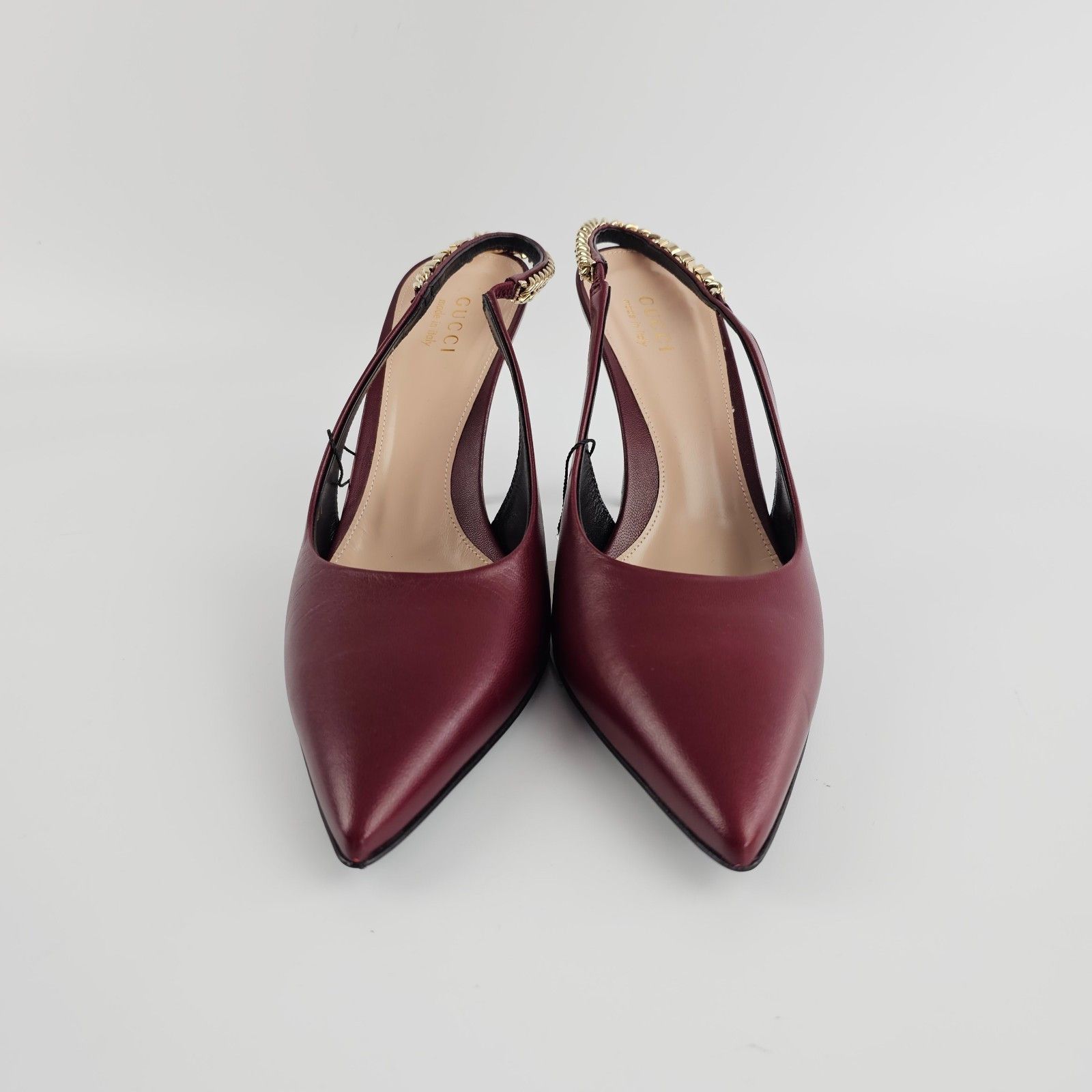 Gucci GUCCI Signoria Rosso Ancora Slingbacks New & Authentic Size US 5 / IT 35 - 4 Thumbnail