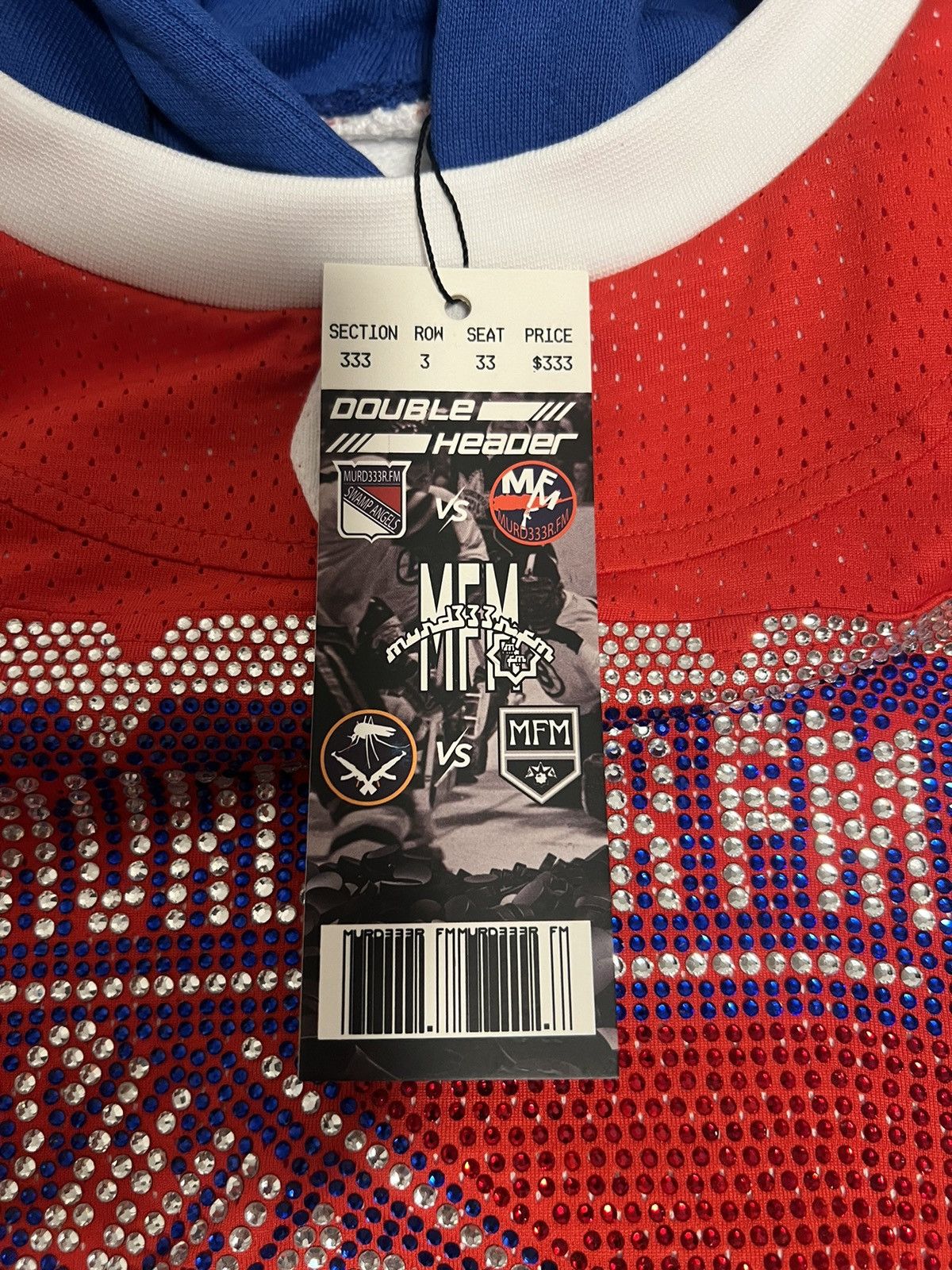 murd333r.fm Murder.fm Hockey Icy 333 Jersey Size Medium Size US M / EU 48-50 / 2 - 6 Thumbnail