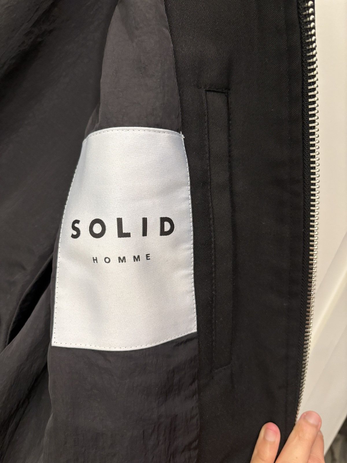 Solid Homme Black Spread Collar Jacket Size US S / EU 44-46 / 1 - 6 Thumbnail