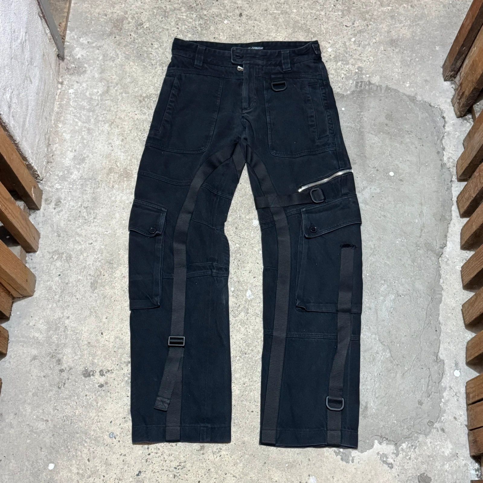 F/W 2003 Dolce Gabbana bondage cargo pants