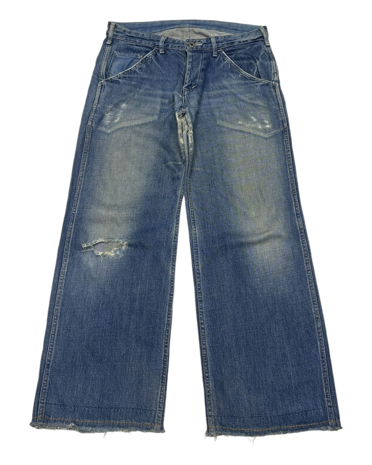 Japanese Brand × Johnbull × KOJIMA GENES JOHN BULL KOJIMA WIDE LEG BAGGY JEANS 45rpm Style Size US 32 / EU 48 - 1 Thumbnail