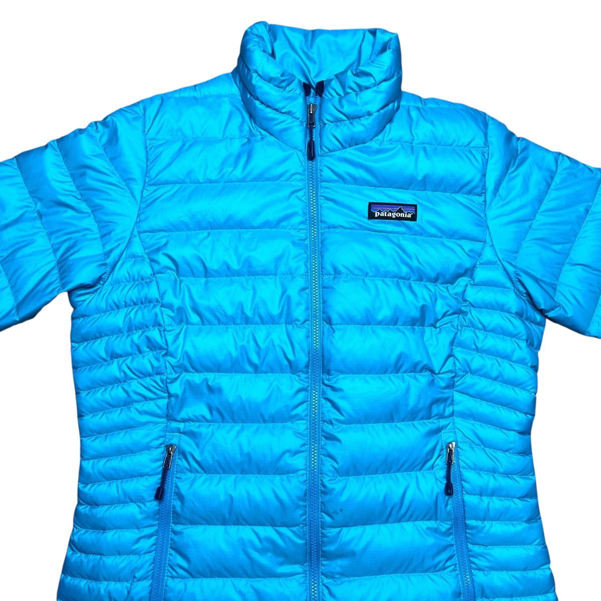 Patagonia Patagonia Women’s Style #84683 Down Blue Zip Puffer Jacket Size S / US 4 / IT 40 - 8 Thumbnail