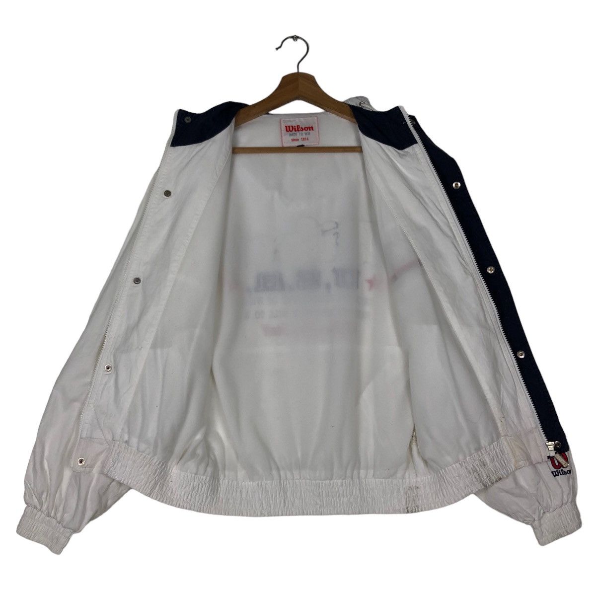 Japanese Brand 🔥90’s Vintage Bomber Jacket Wilson Since 1914 Big Logo Size US M / EU 48-50 / 2 - 14 Thumbnail