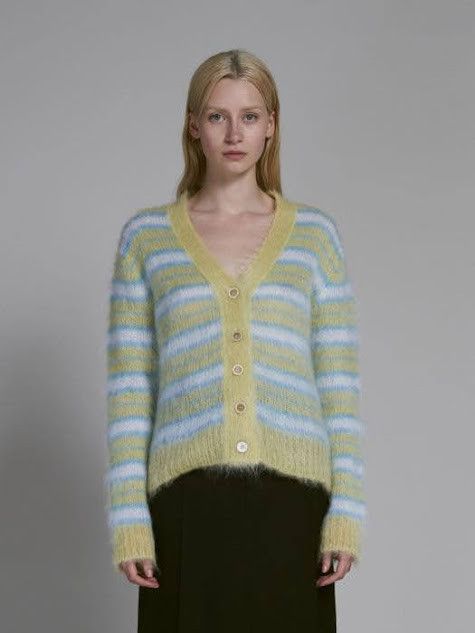 Marni oc11z0425 Mohair Cardigan in Multicolor Size S / US 4 / IT 40 - 2 Thumbnail