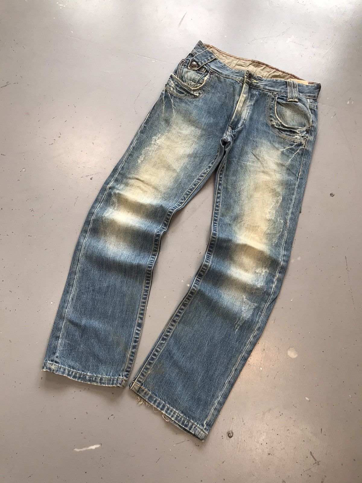 Vintage Vintage tough jeans smith straight fit distressed denim Size US 32 / EU 48 - 3 Thumbnail