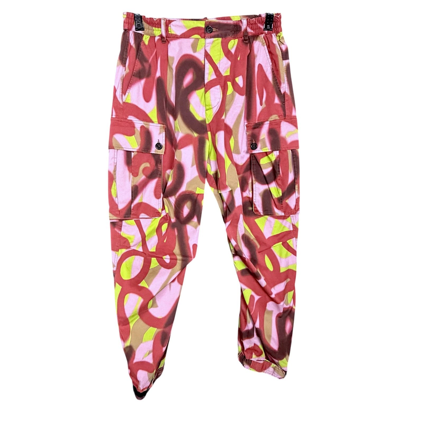 Dsquared2 Dsquared2 Graffiti Print Men Size 48 Cargo Pants $916 Retail Size US 31 - 13 Thumbnail