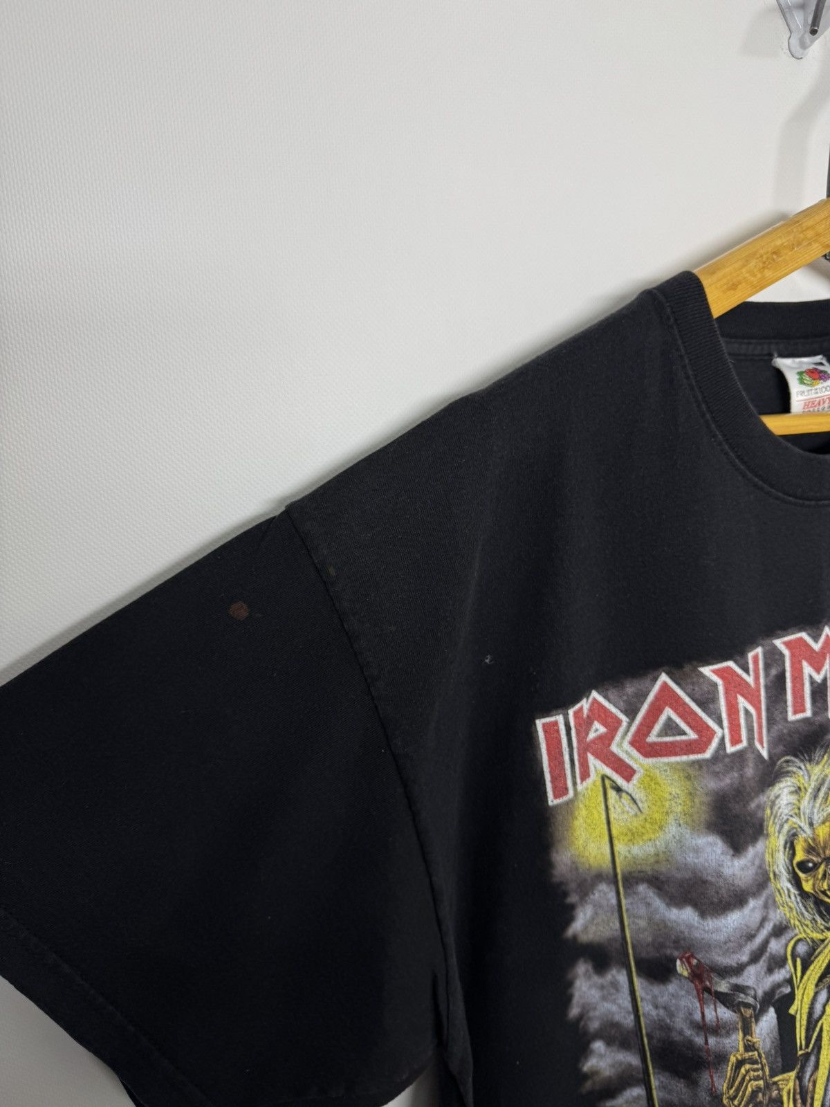 Fruit Of The Loom Iron Maiden 2010 World Tour Vintage T Shirt Size US XL / EU 56 / 4 - 5 Thumbnail