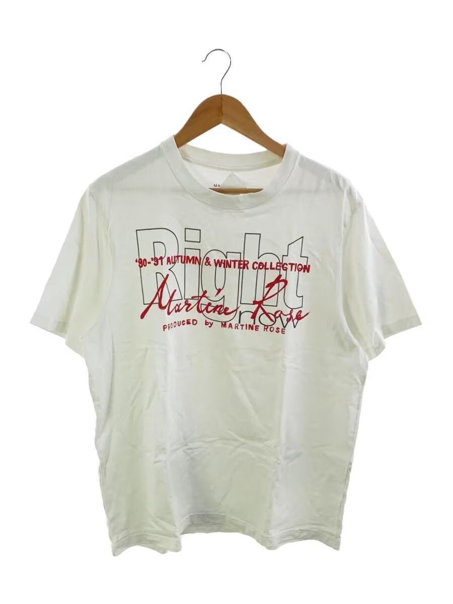 image of Martine Rose Aw80-91 "right" Tee in White, Men's (Size XL)