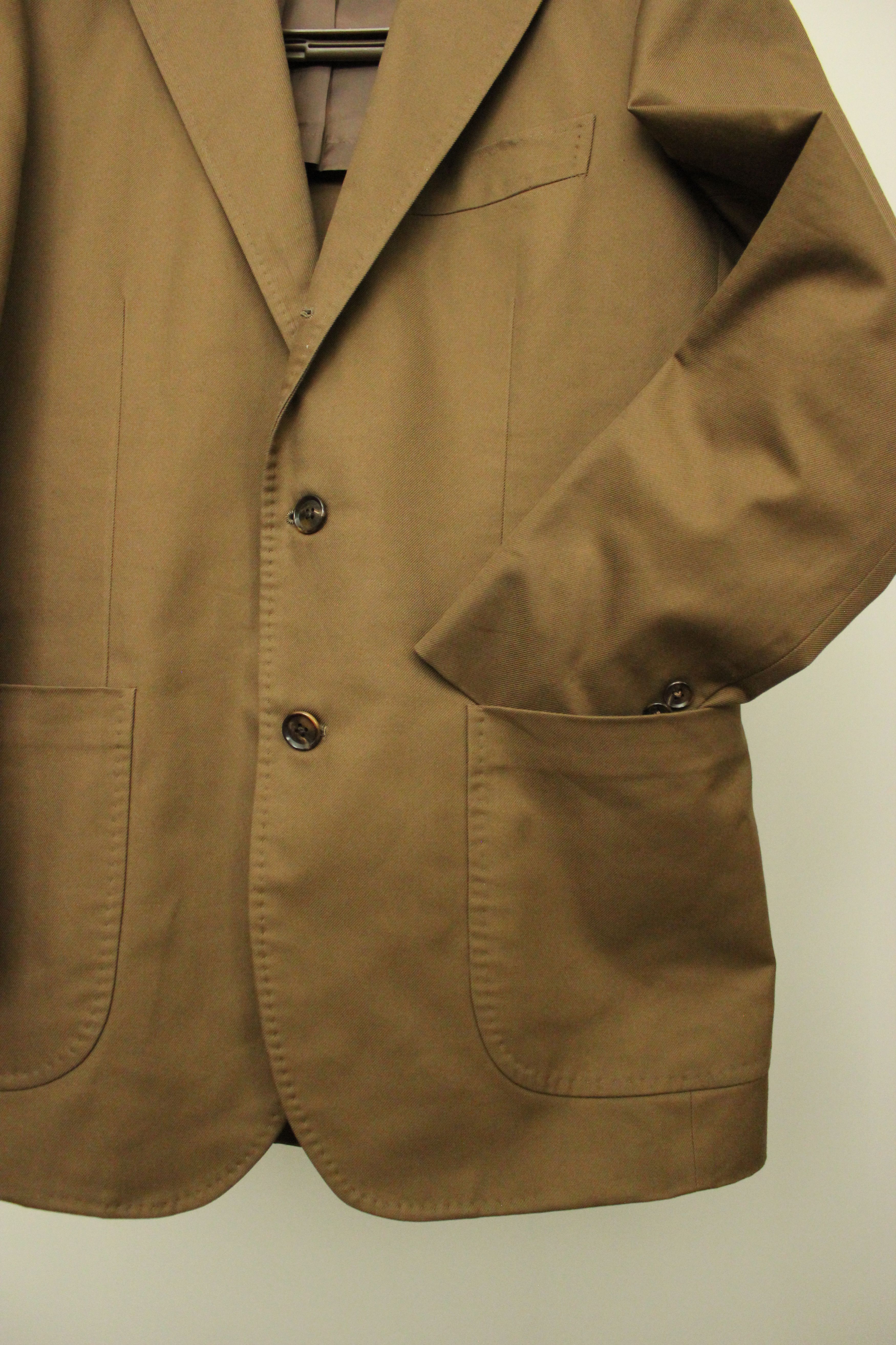 Ring Jacket Lamarche 100% Cotton Suit Toffee Size 36R - 7 Thumbnail