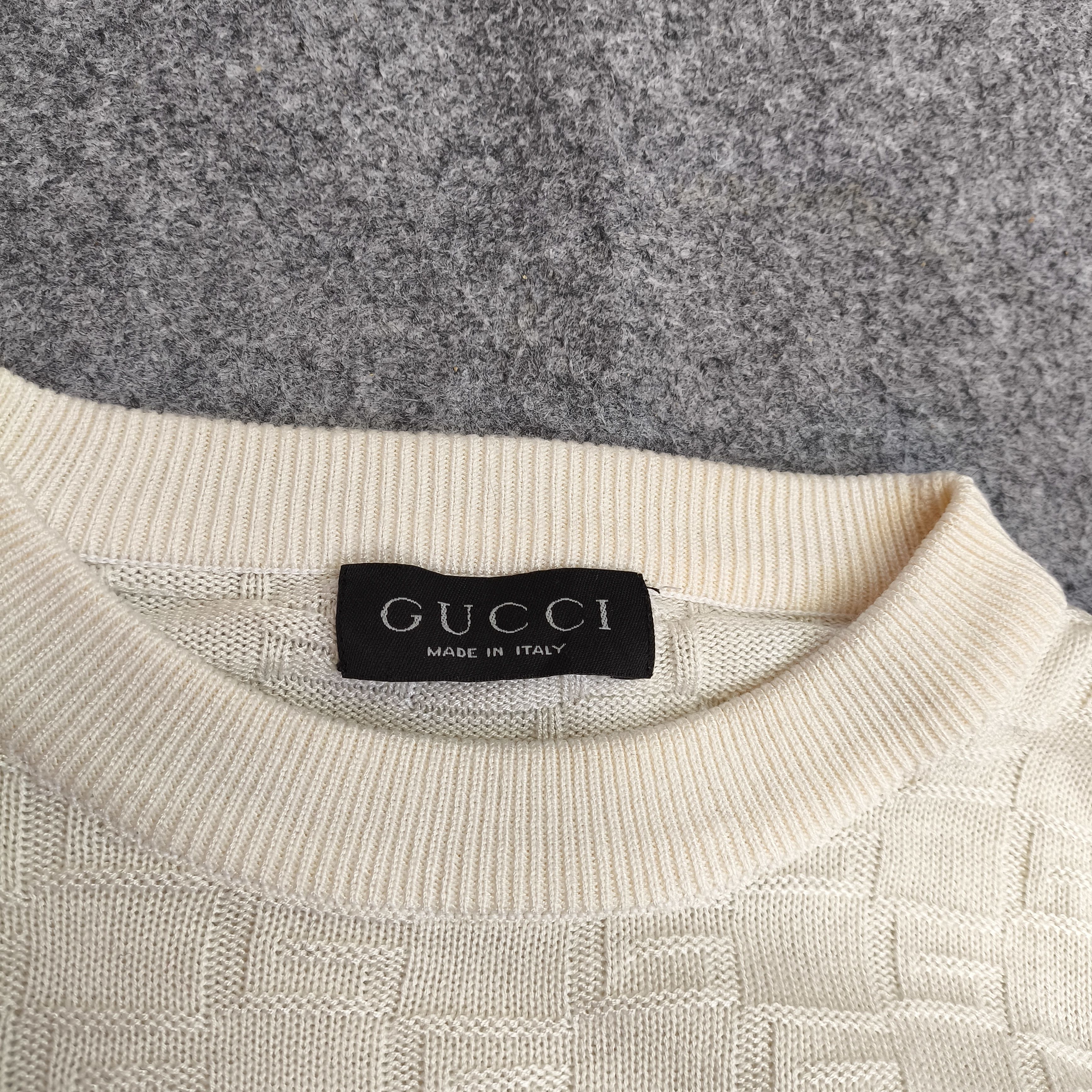 Gucci GUCCI G monogram knitwear sweater Size US L / EU 52-54 / 3 - 3 Thumbnail