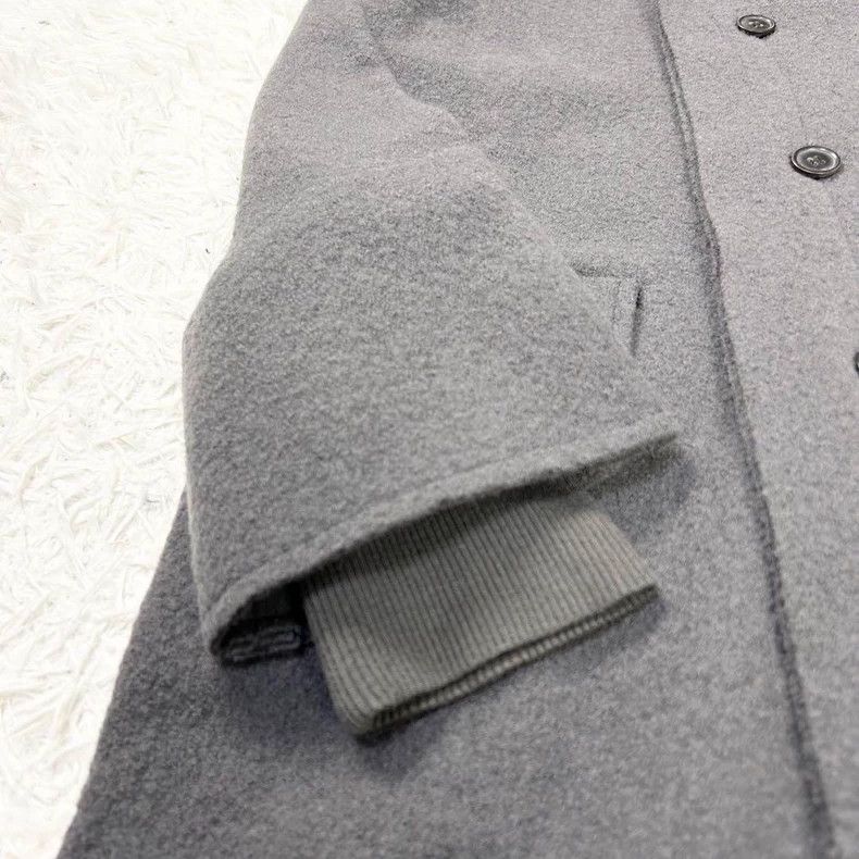 Yohji Yamamoto Yohji Yamamoto 14aw 100 wool grey thread-knit long jacket 2 Size US M / EU 48-50 / 2 - 6 Thumbnail