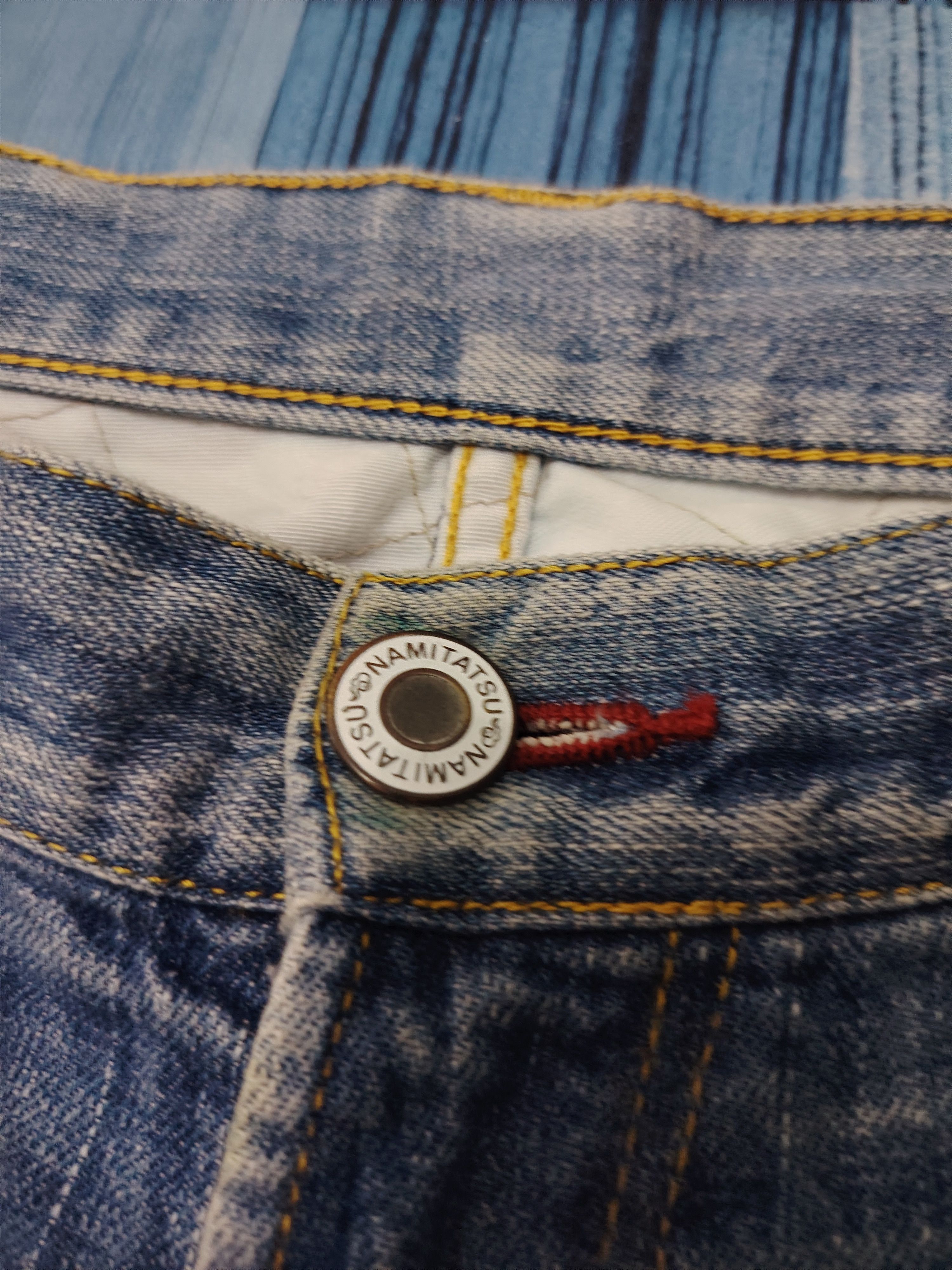 If Six Was Nine 💥Namitatsu Naminoritatsujin Short Jeans rare style pocket Size US 32 / EU 48 - 5 Thumbnail