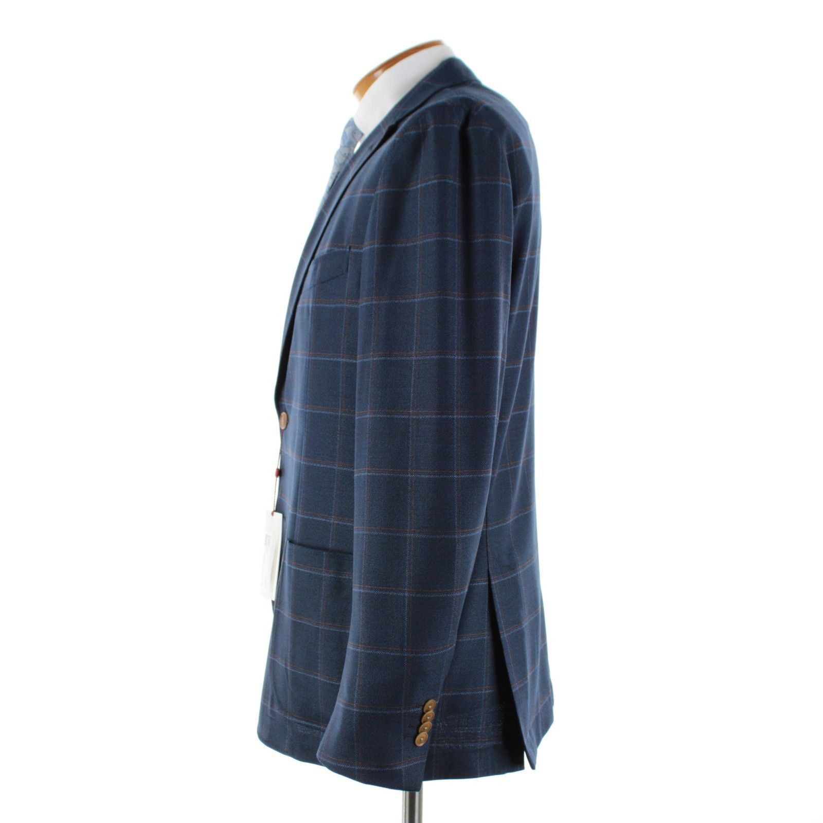 Luciano Barbera Luciano Barbera Sport Coat Size 42 US in Blue Size 42R - 4 Thumbnail