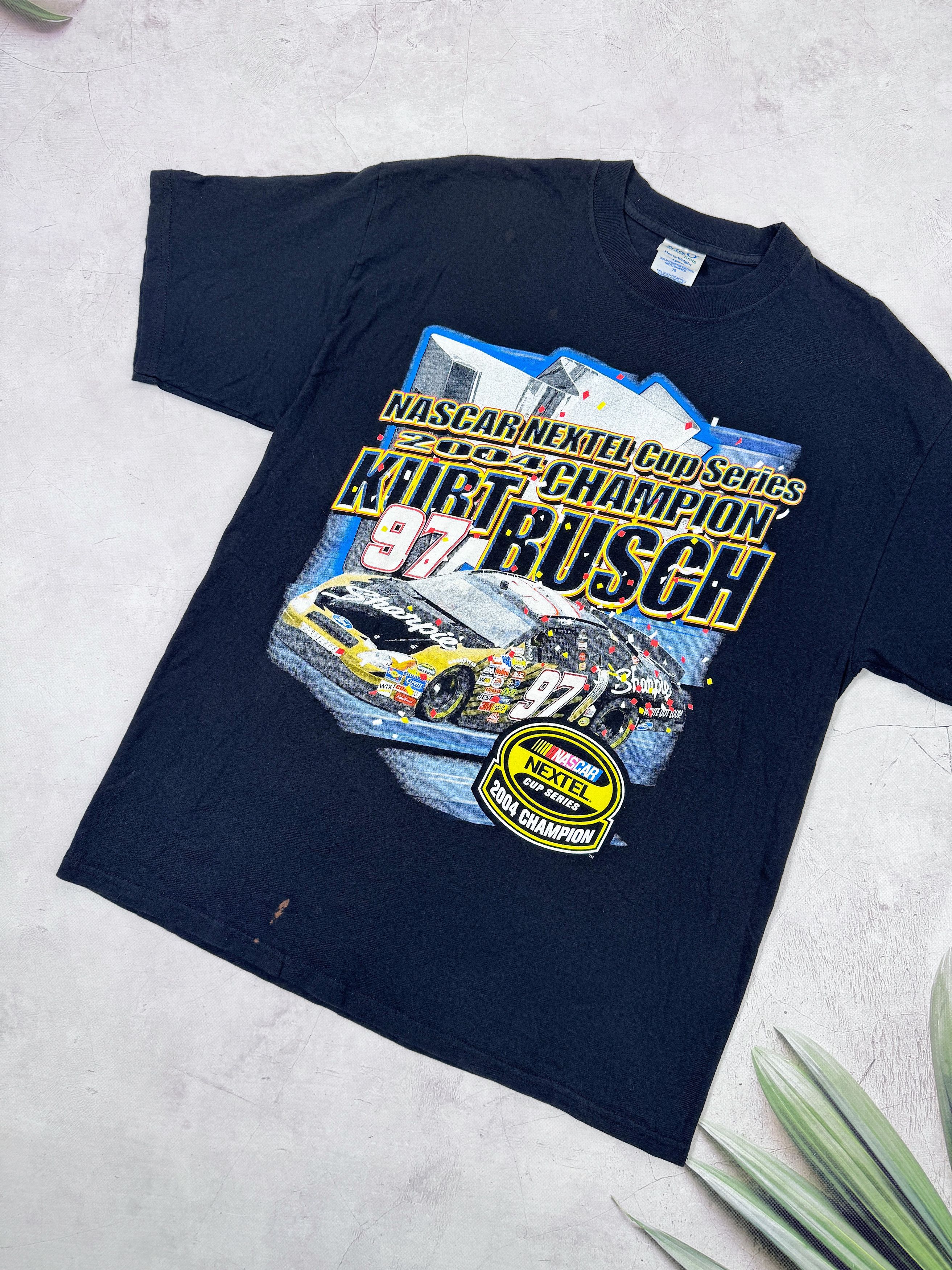 NASCAR 2004 Nascar Nextel Cup Racing T-Shirt #97 Kurt Busch Size US XL / EU 56 / 4 - 2 Thumbnail