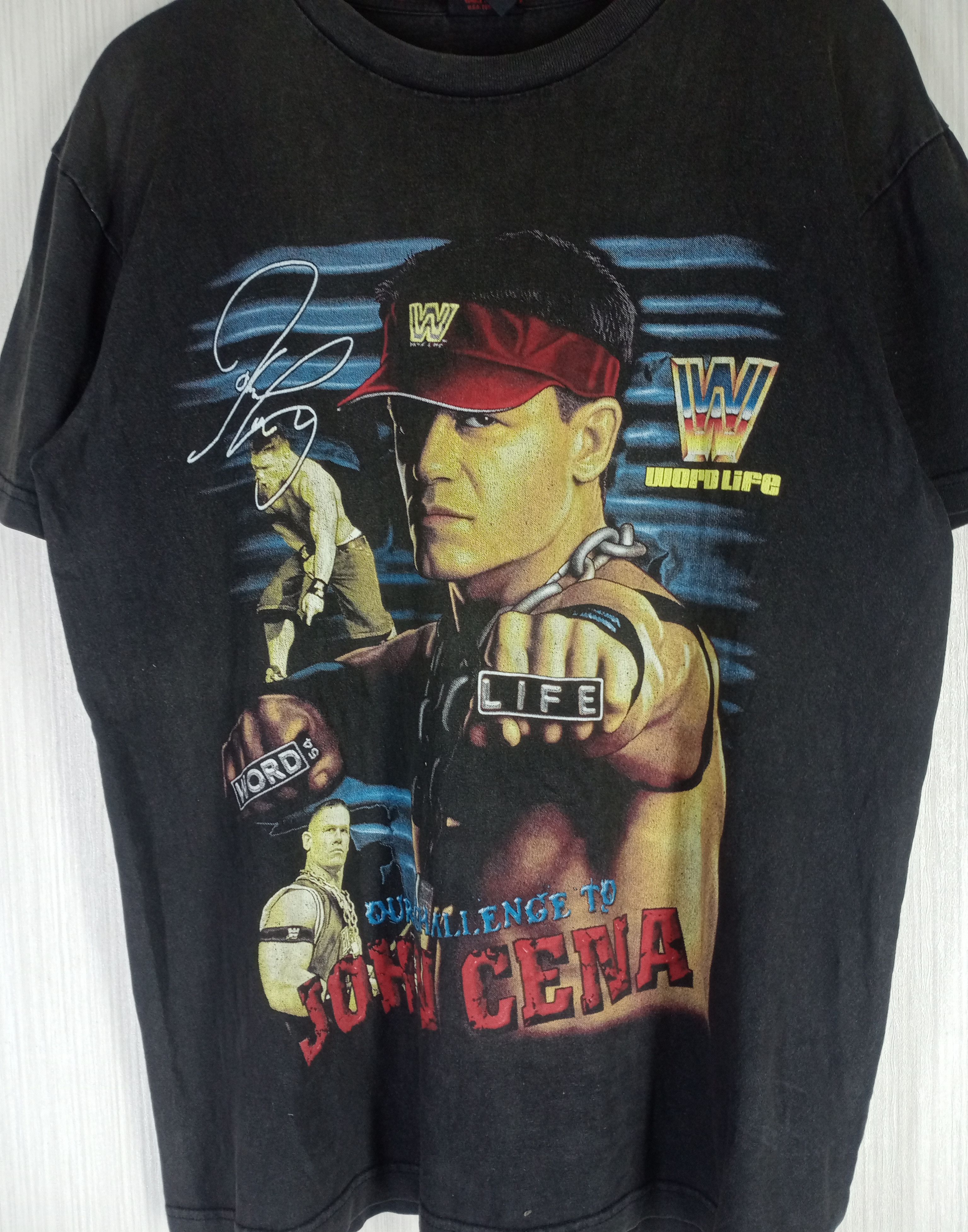 WWE Rare Vintage John Cena WWE Tshirt Size US L / EU 52-54 / 3 - 2 Thumbnail