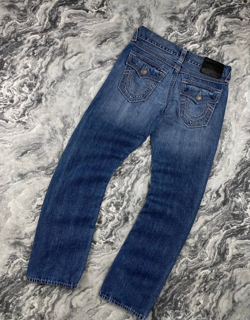 True Religion Vintage True Religion Ricky Straight Denim Jeans Baggy Size US 32 / EU 48 - 1 Thumbnail