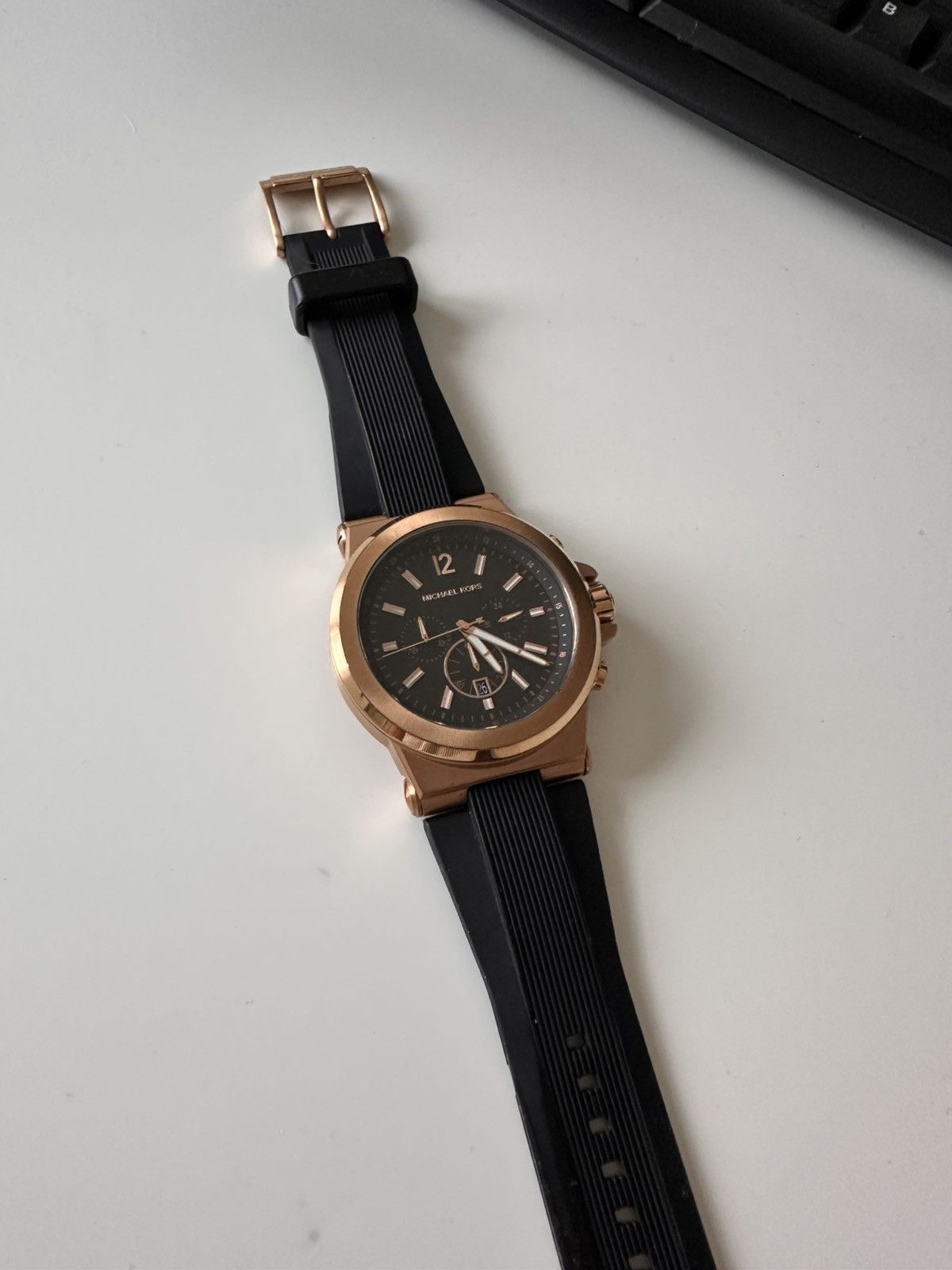 Michael Kors Michael Kors Rose Gold Watch Size ONE SIZE - 1 Thumbnail
