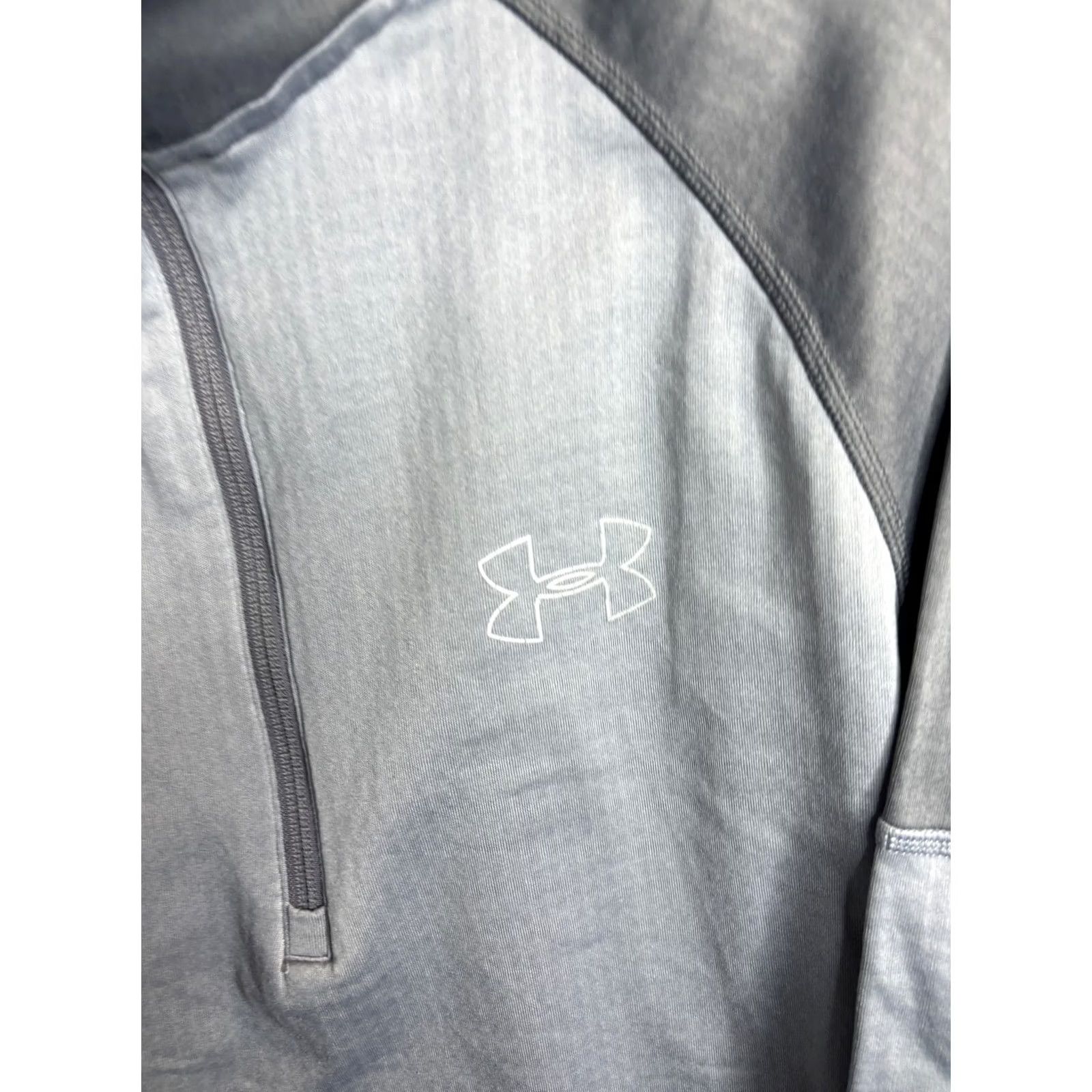 Under Armour Under Armour Hoodie Mens L Gray 1/4 Zip Run AllSeasonGear Pullover Lightweight Size US L / EU 52-54 / 3 - 3 Thumbnail