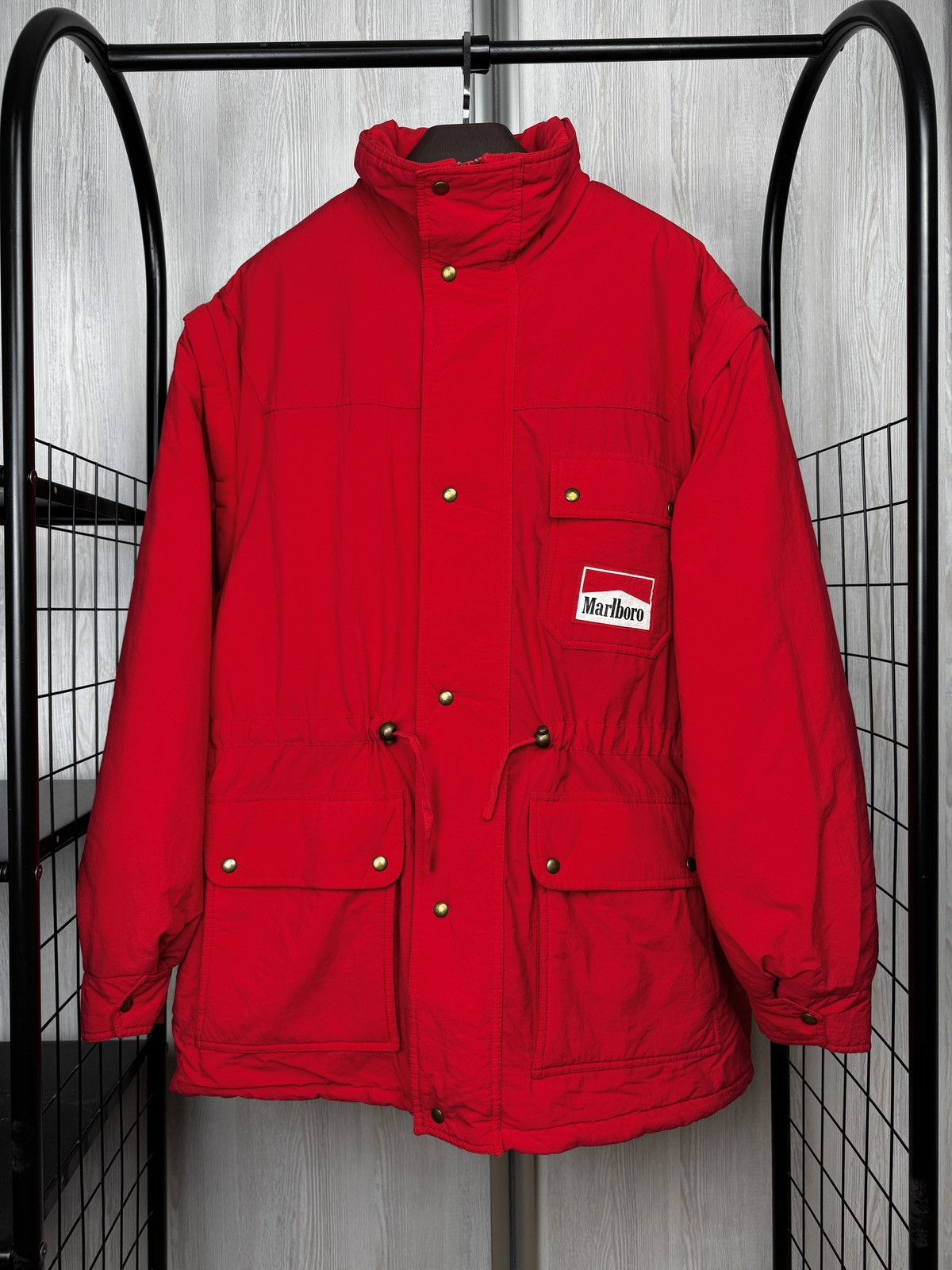 Marlboro Vintage MARLBORO Jacket Full Zip Size XXL logo 2 in 1 Vest Size US XXL / EU 58 / 5 - 2 Thumbnail