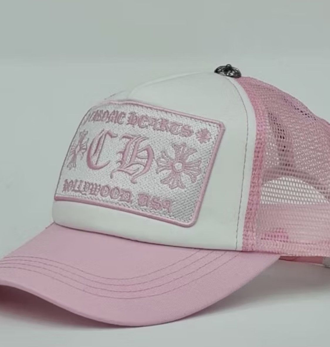 Chrome Hearts Limited Colour Vintage Chrome Heart Trucker Hat Size ONE SIZE - 8 Thumbnail