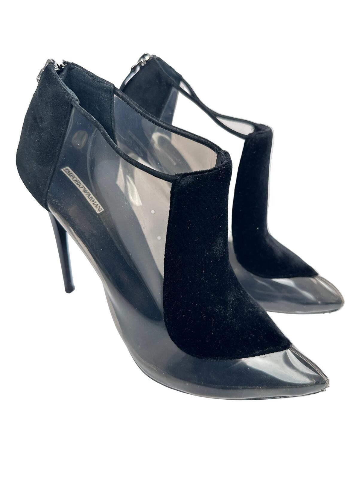 Emporio Armani Emporio Armani PVC Detail Heels Size US 10 / IT 40 - 1 Thumbnail