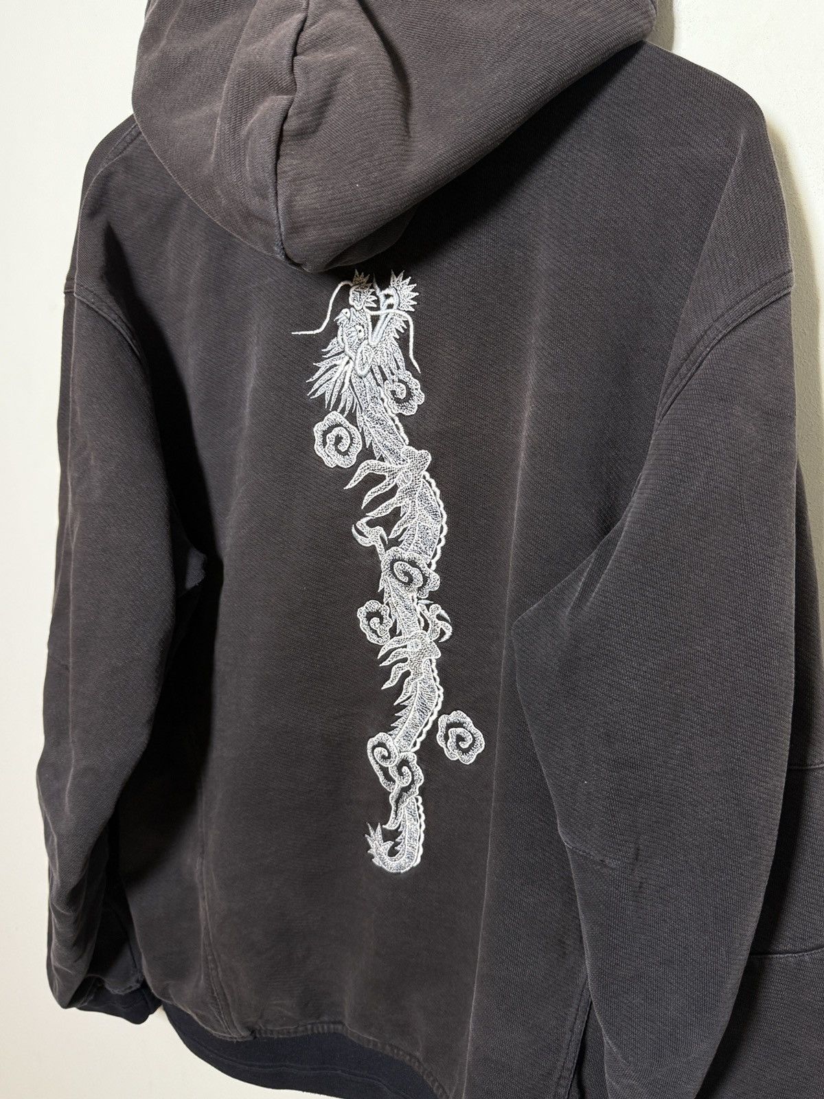 maharishi dragon embroidery hoodie