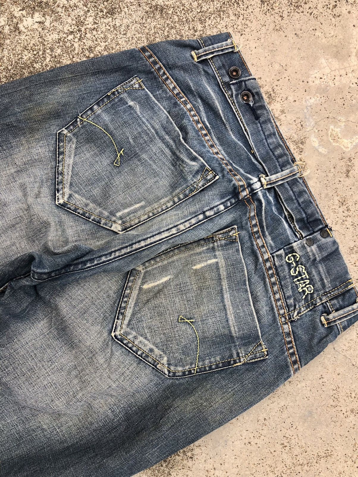 G-Star WIDE LEG WASHED BLUE DENIM BY GSTAR Size US 31 - 10 Thumbnail