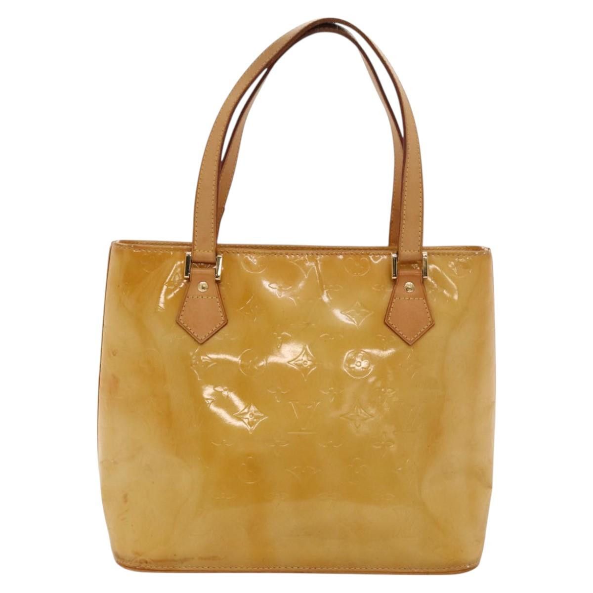 Louis Vuitton LOUIS VUITTON Monogram Vernis Houston Hand Bag Beige M91004 Size ONE SIZE - 2 Thumbnail