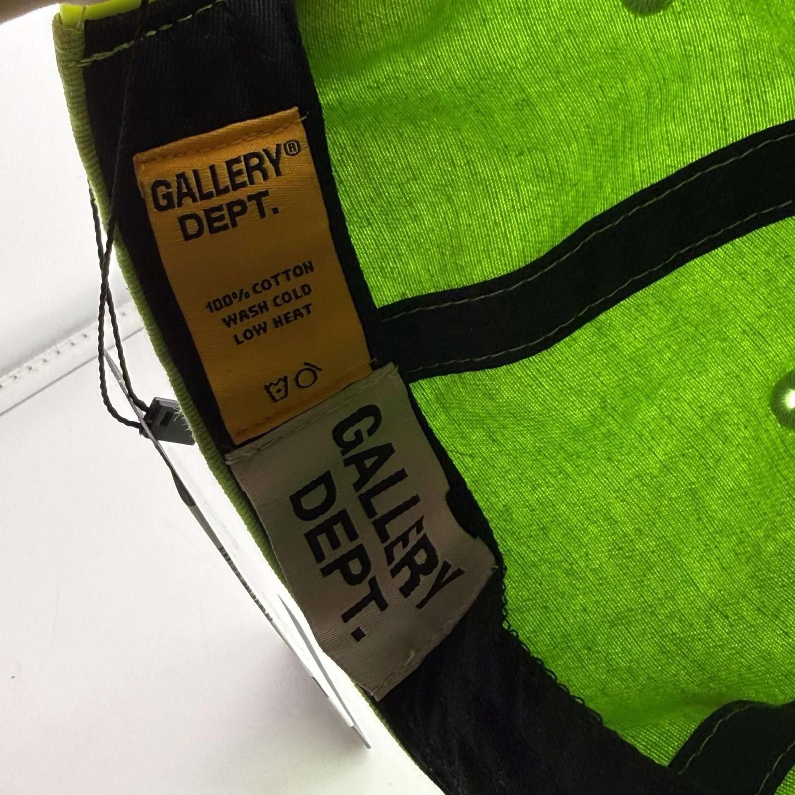 Gallery Dept. Gallery Dept Lime Green Logo Hat Size ONE SIZE - 6 Thumbnail