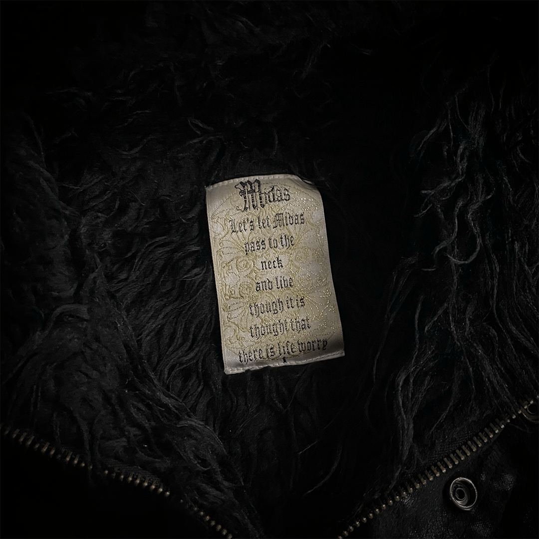 Japanese Brand Midas Faux Fur Waxed Long Coat Size US S / EU 44-46 / 1 - 9 Thumbnail