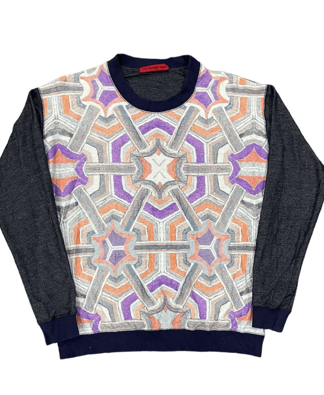 Designer Vintage 90s Vivienne Tam Designer Unisex Sweatshirt Size US M / EU 48-50 / 2 - 7 Thumbnail