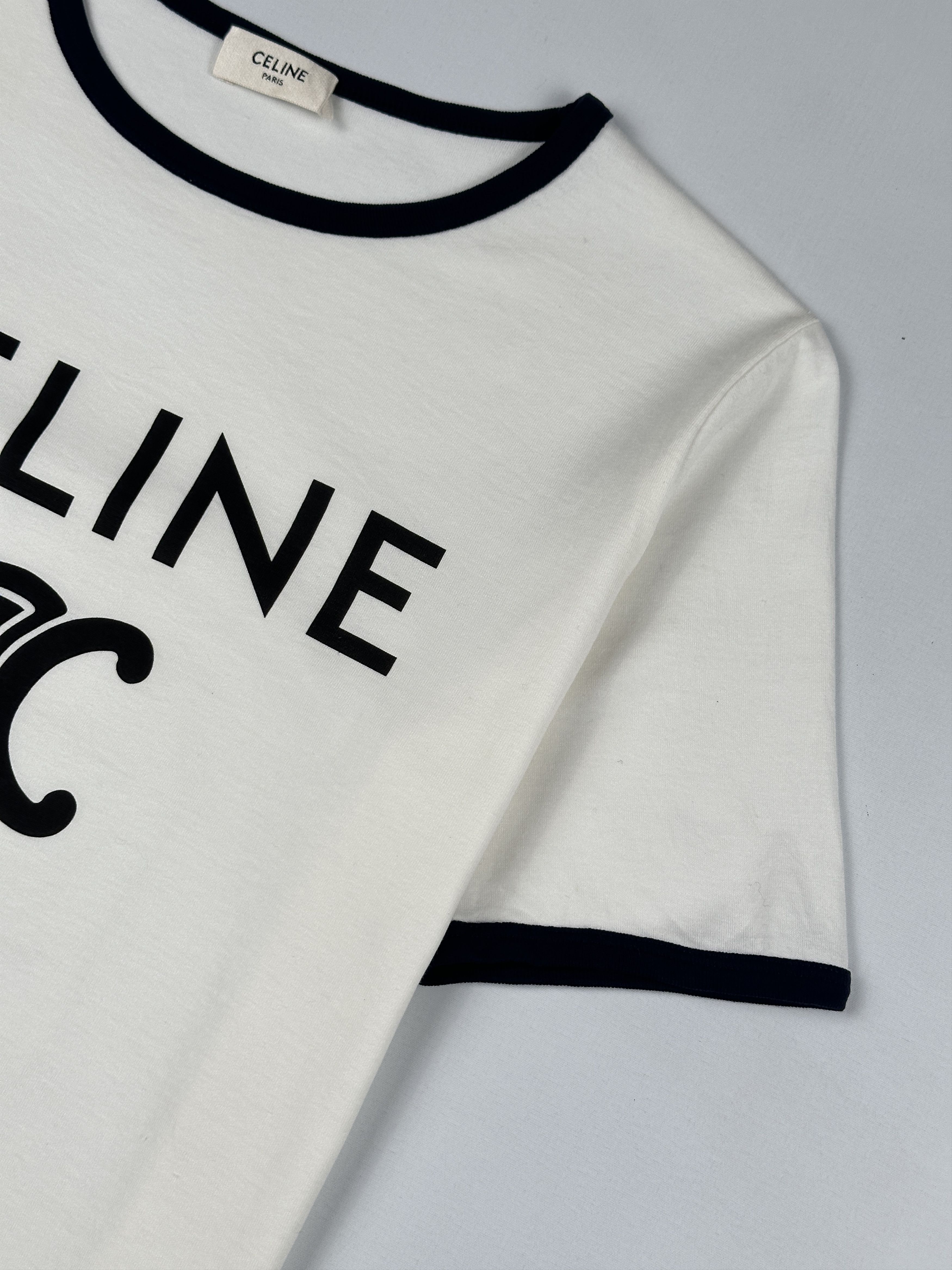 Celine Paris Triomphe Print T-Shirt Size S / US 4 / IT 40 - 5 Thumbnail