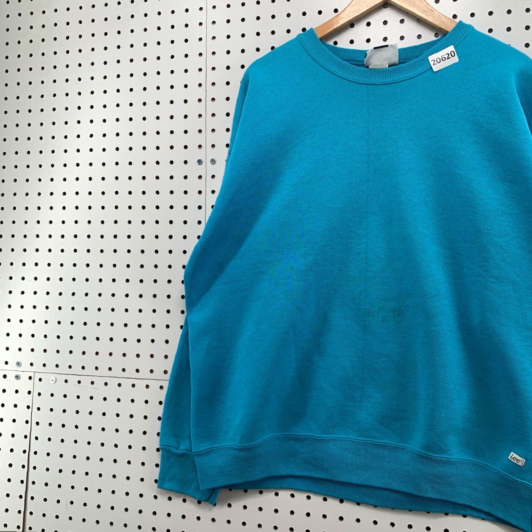 Lee VINTAGE LEE Sweatshirt Crewneck Adult 2XL Blue Heavyweight Cotton Blend Mens Pullover 25.5x28 Size US XXL / EU 58 / 5 - 7 Thumbnail