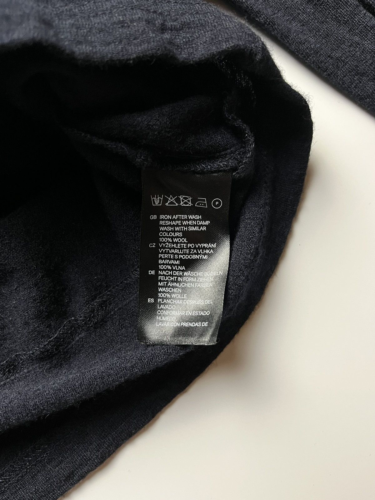 Comme des Garcons × H&M H&M x Comme des Garçons - 2008 Black Raw Hem Design L/S Size S / US 4 / IT 40 - 8 Thumbnail