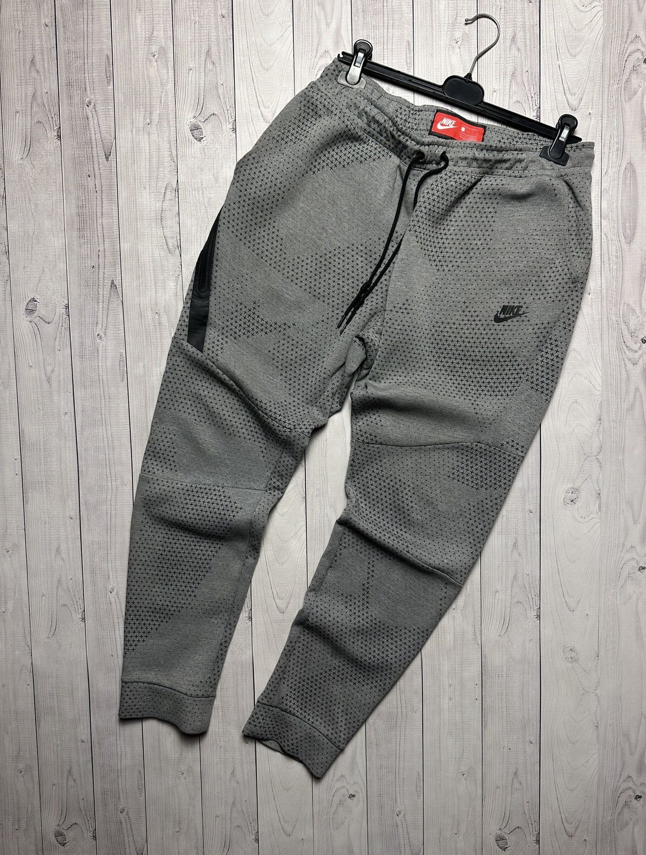 Nike × Vintage Vintage Nike Tech fleece joggers size L logo rare drill Size US 34 / EU 50 - 1 Thumbnail